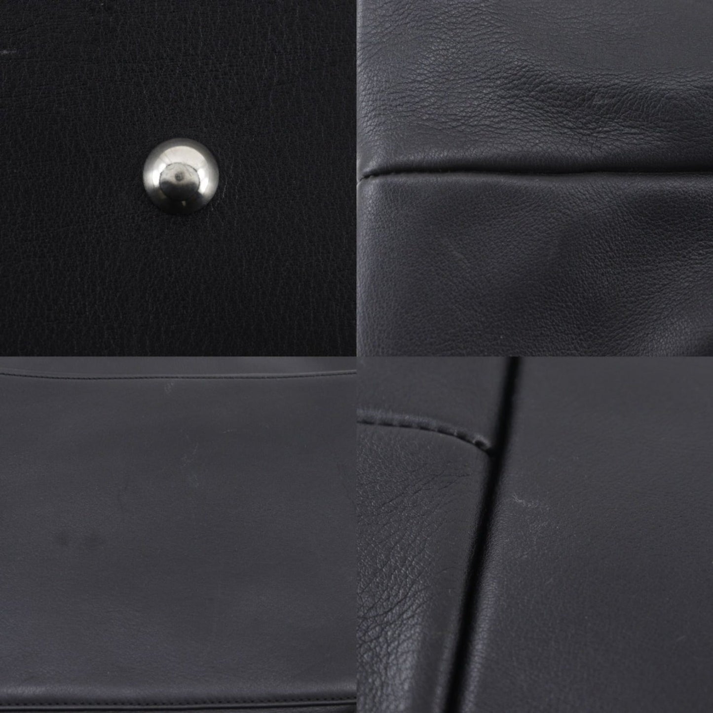 Gucci Black Leather Boston Bag
