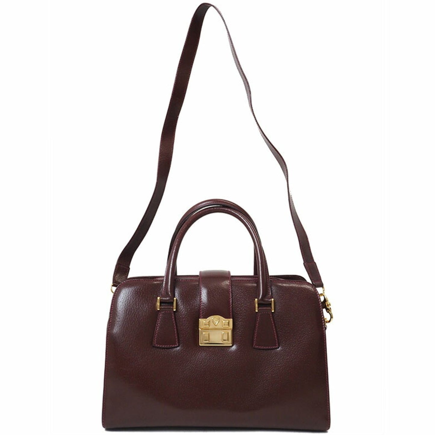 Gucci Bordeaux Leather Handbag