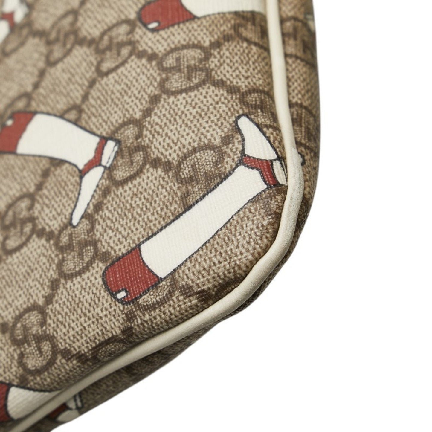 Gucci Beige Multi-Color Pvc Leather Shoulder Bag