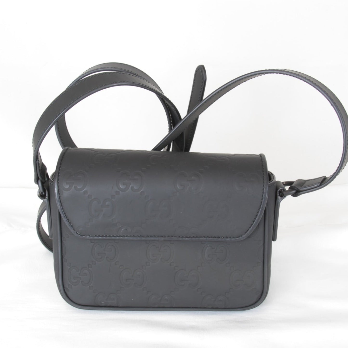 Gucci Black Rubber Shoulder Bag