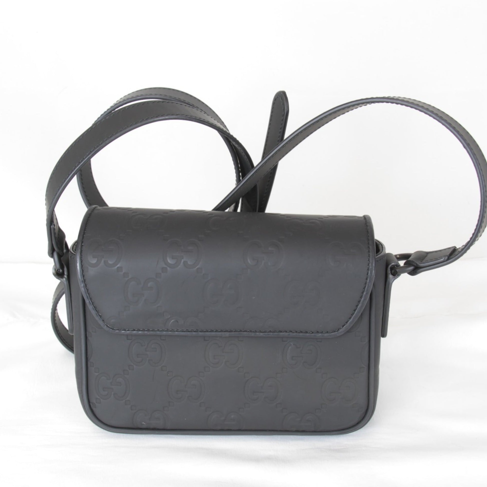 Gucci Black Rubber Shoulder Bag