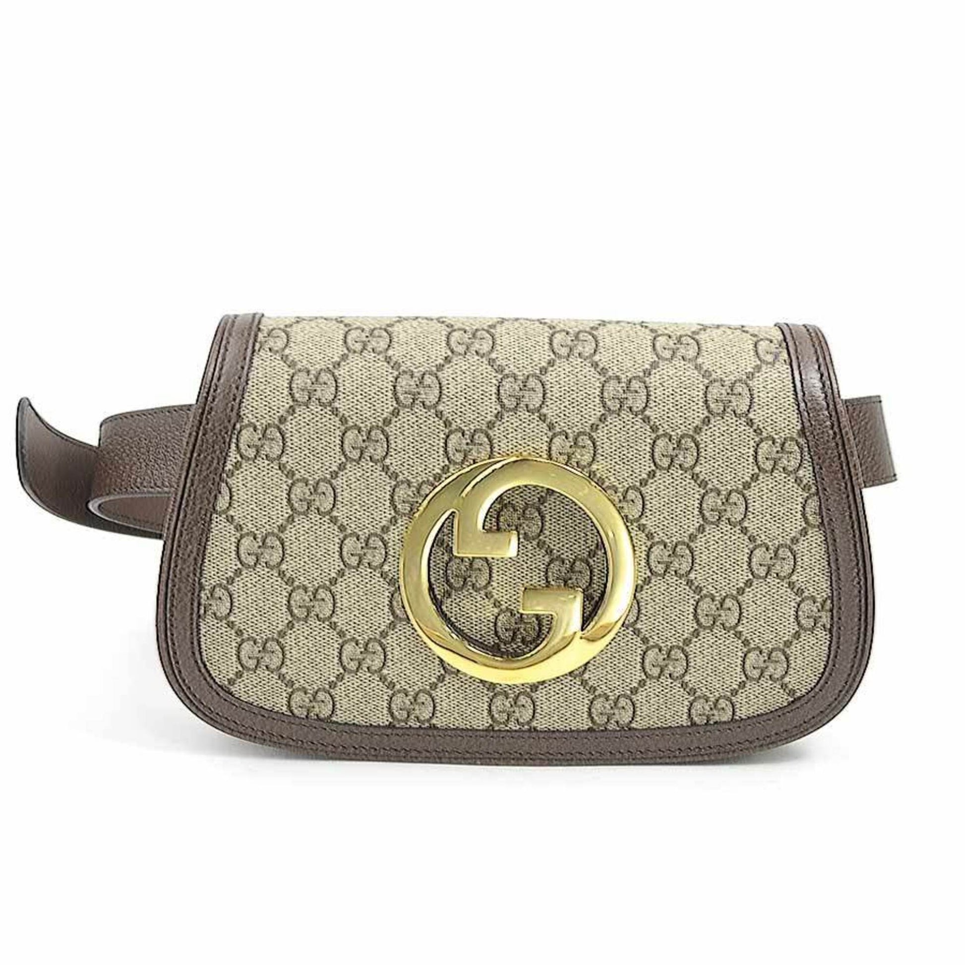 Gucci Brown Gg Supreme Fanny Pack Sling Bag