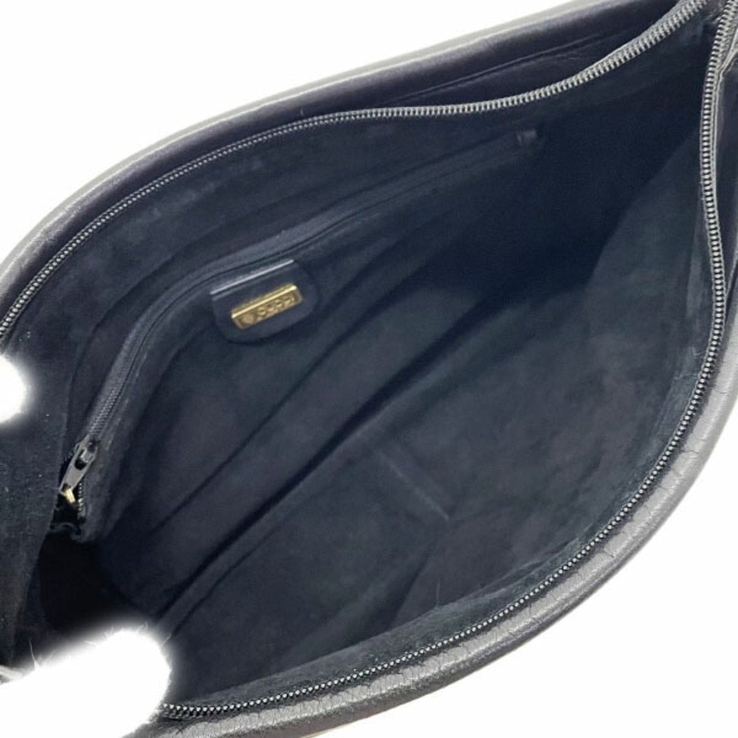 Gucci Black Leather Clutch Bag Pouch