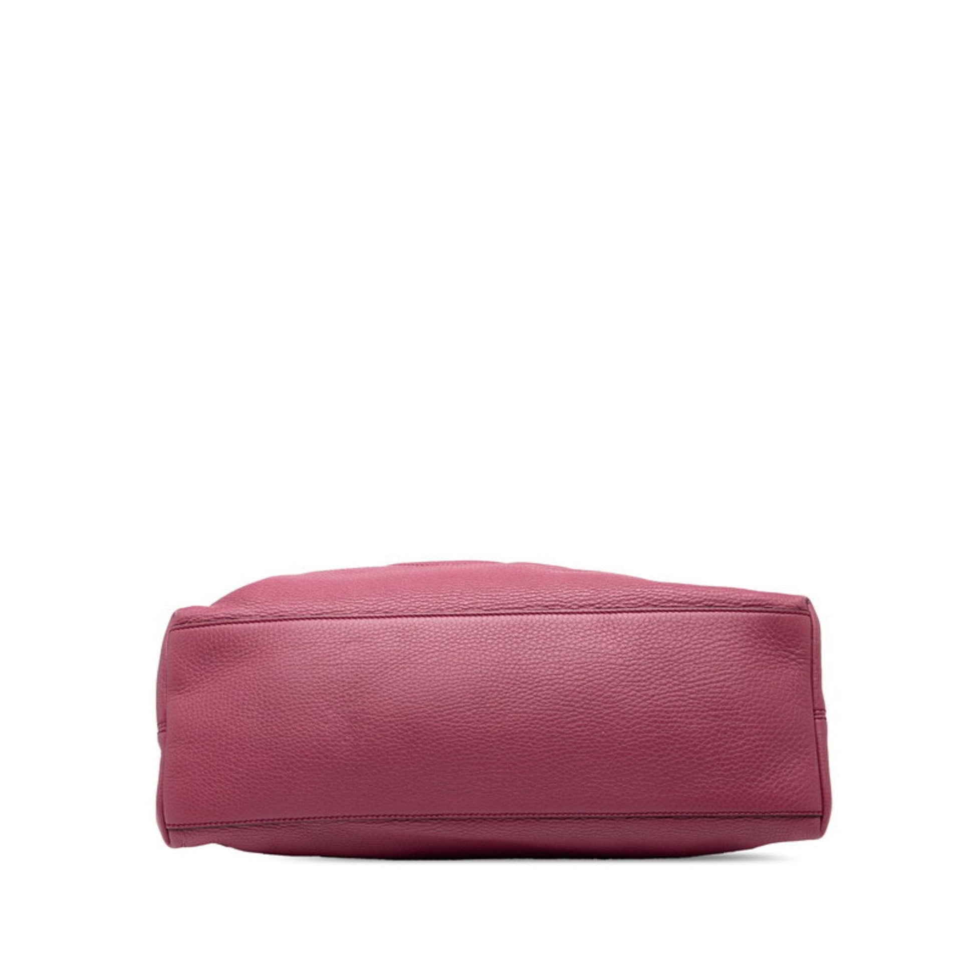 Gucci Purple Leather Shoulder Bag Tote Bag