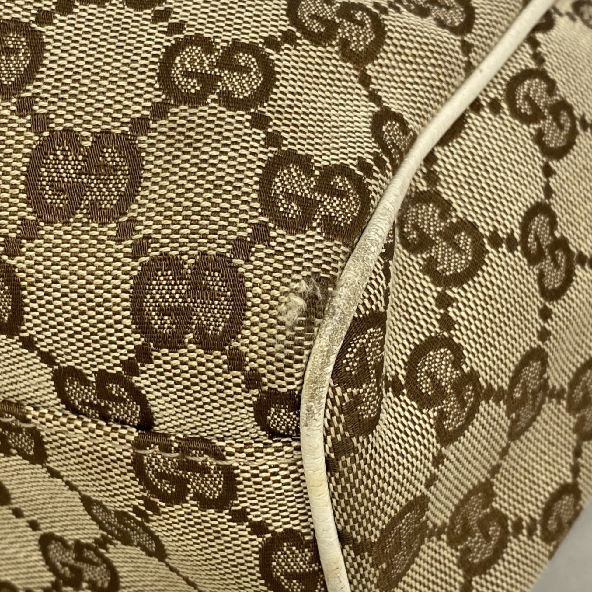 Gucci Brown Canvas Tote Bag