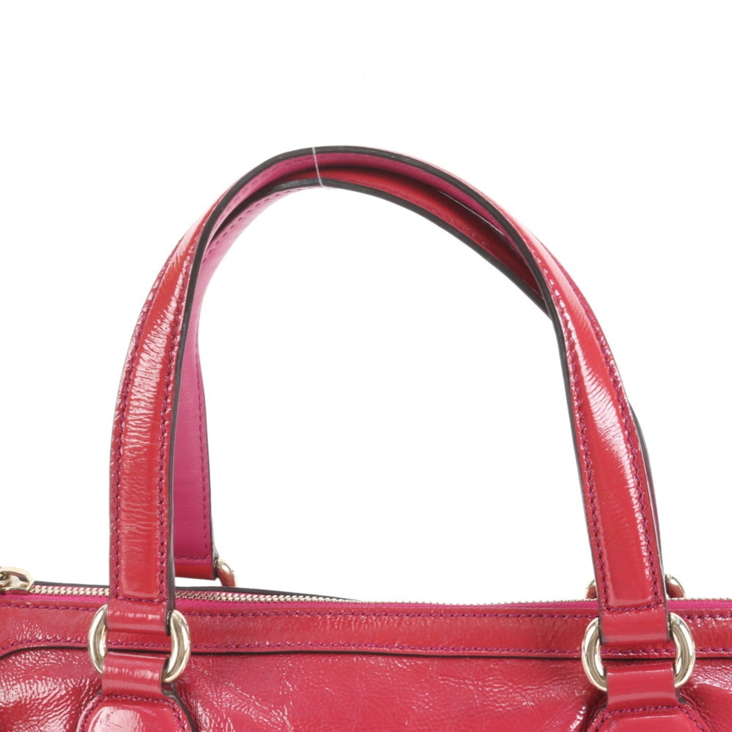 Gucci Pink Red Color Leather Shoulder Bag