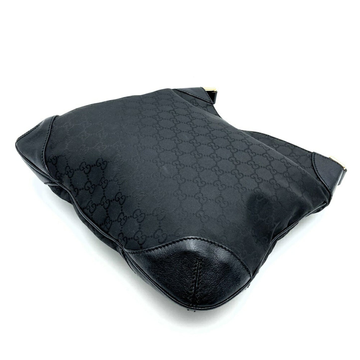 Gucci Black Nylon Leather Shoulder Bag