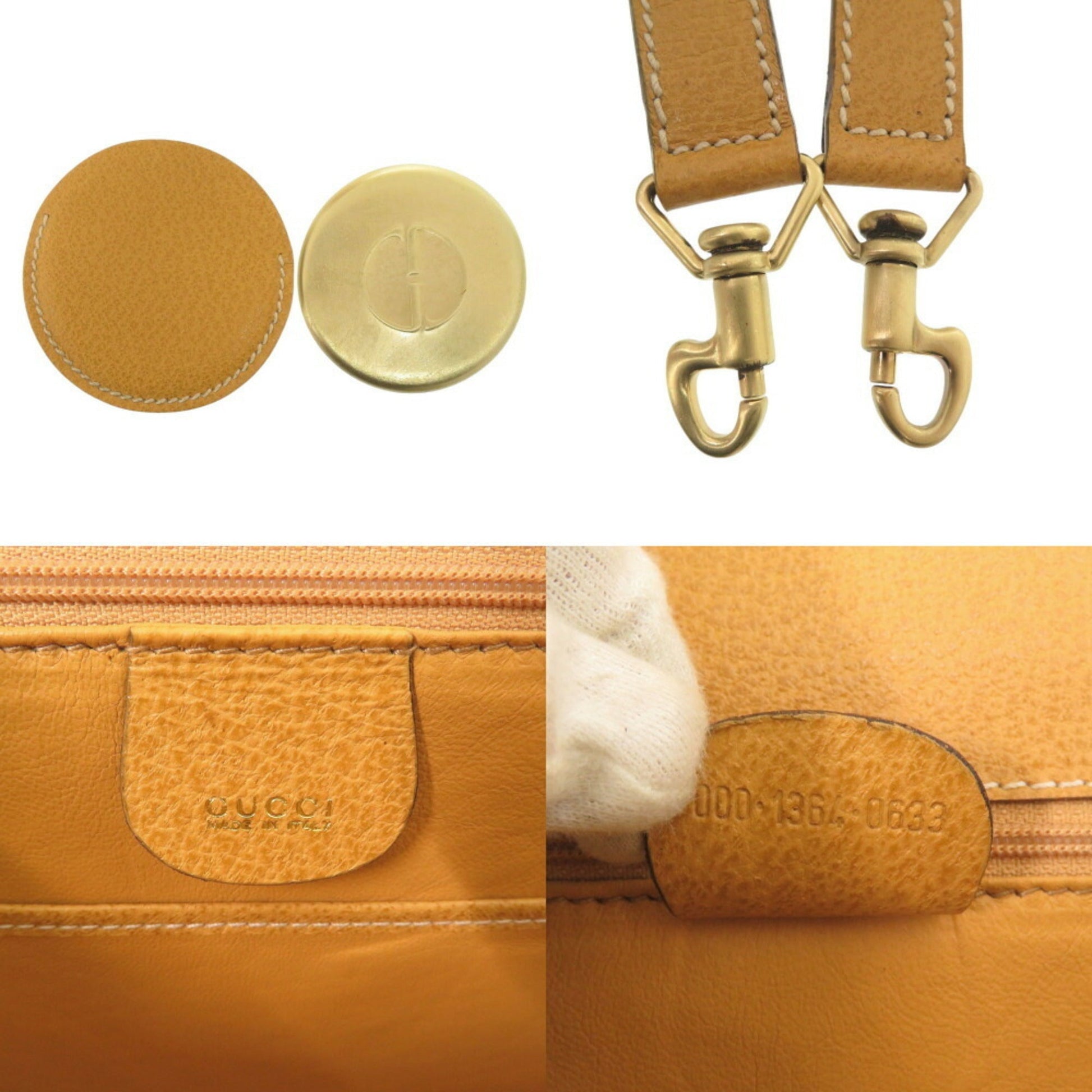 Gucci Yellow Leather Handbag
