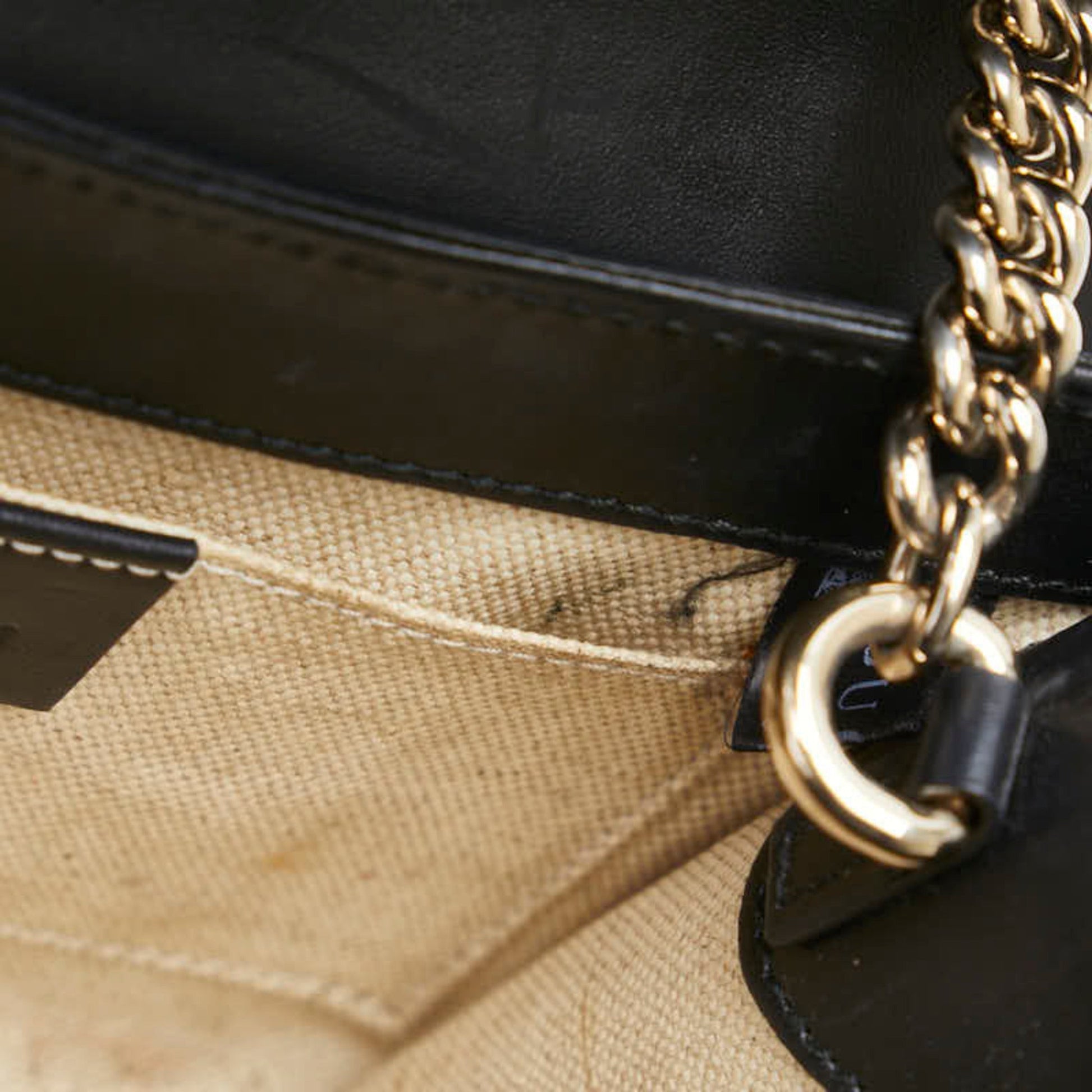 Gucci Horsebit Black Leather Shoulder Bag