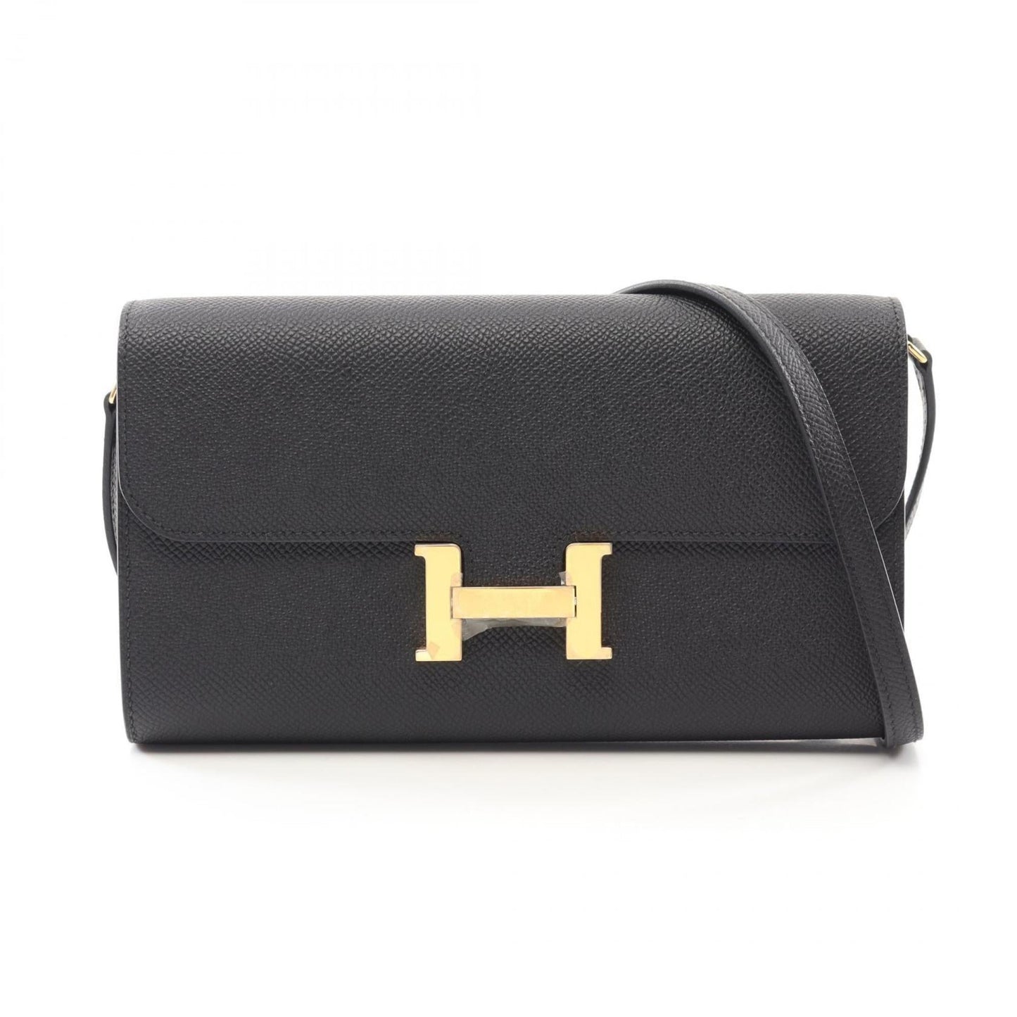 Hermes Constance Epsom Shoulder Bag Leather Black Shoulder Bag 3