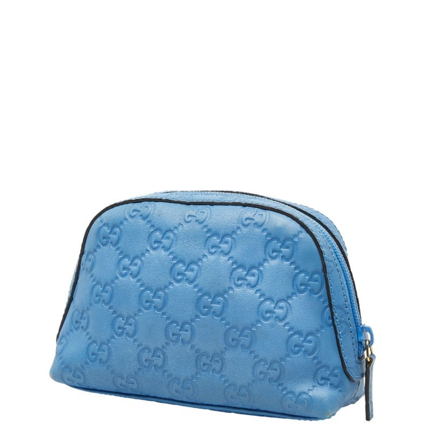 Gucci Blue Leather Pouch