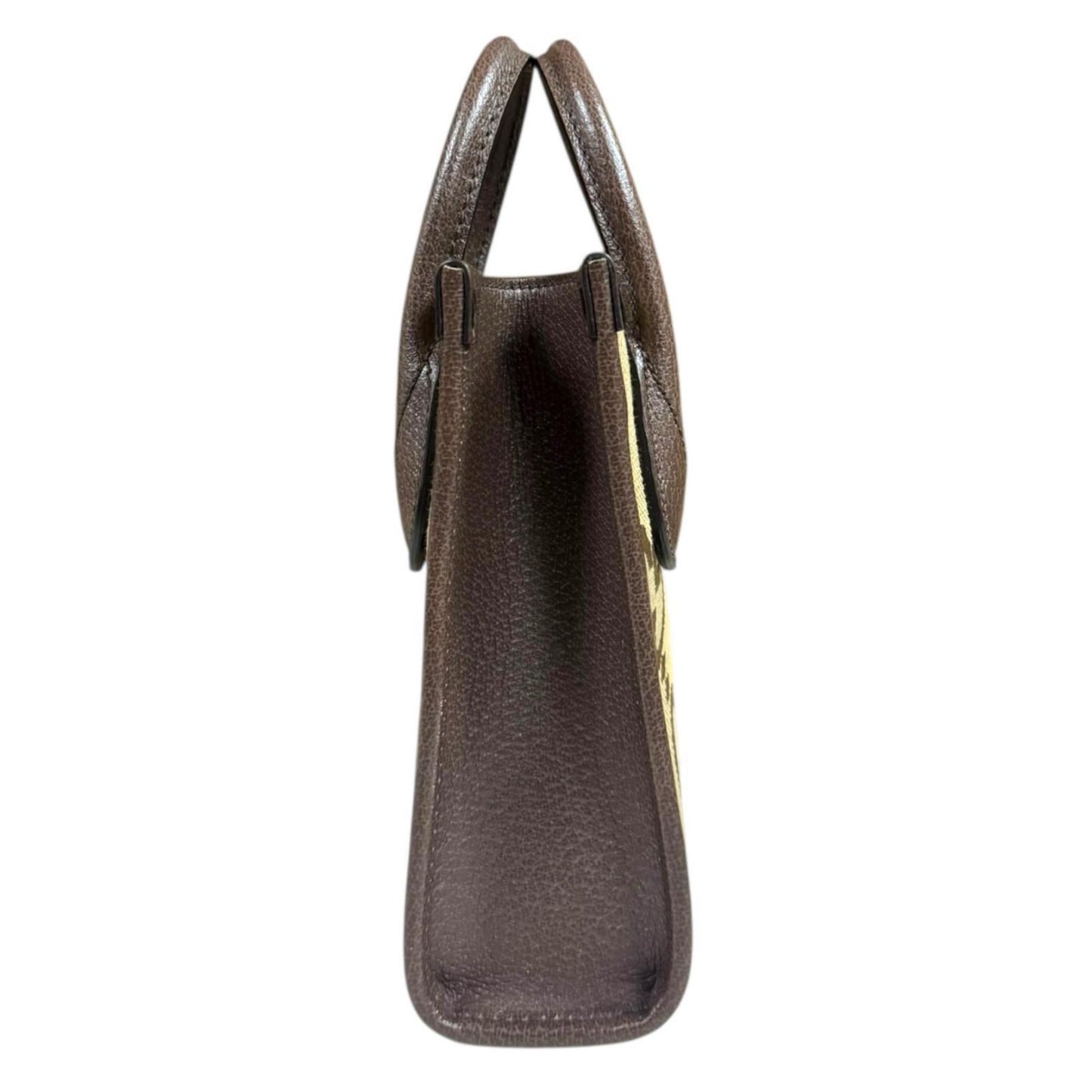 Gucci Beige Brown Gg Canvas Leather Shoulder Bag