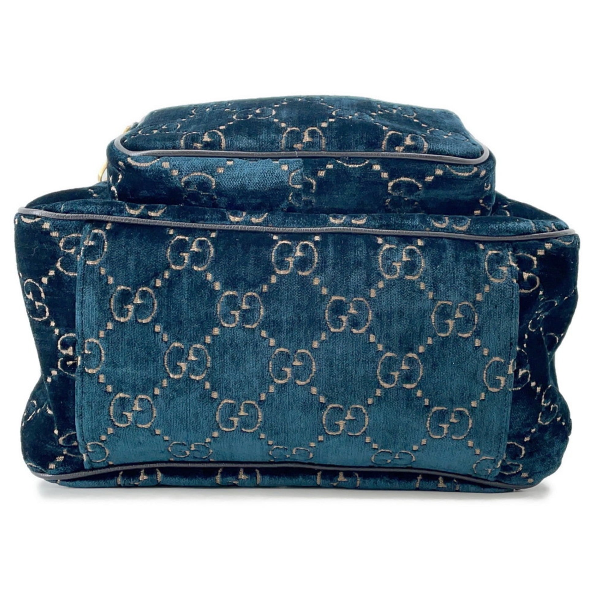 Gucci Blue Velvet Backpack
