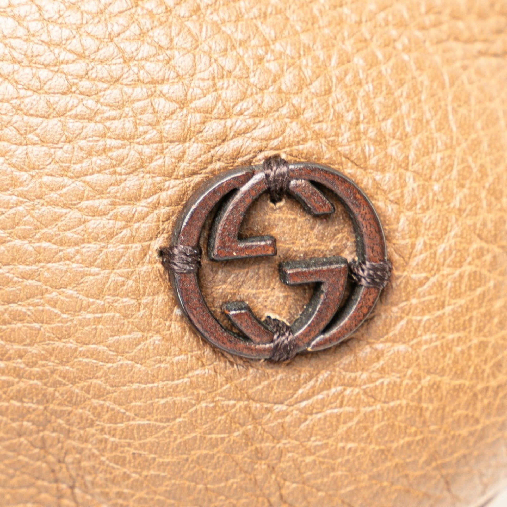 Gucci Brown Leather Shoulder Bag