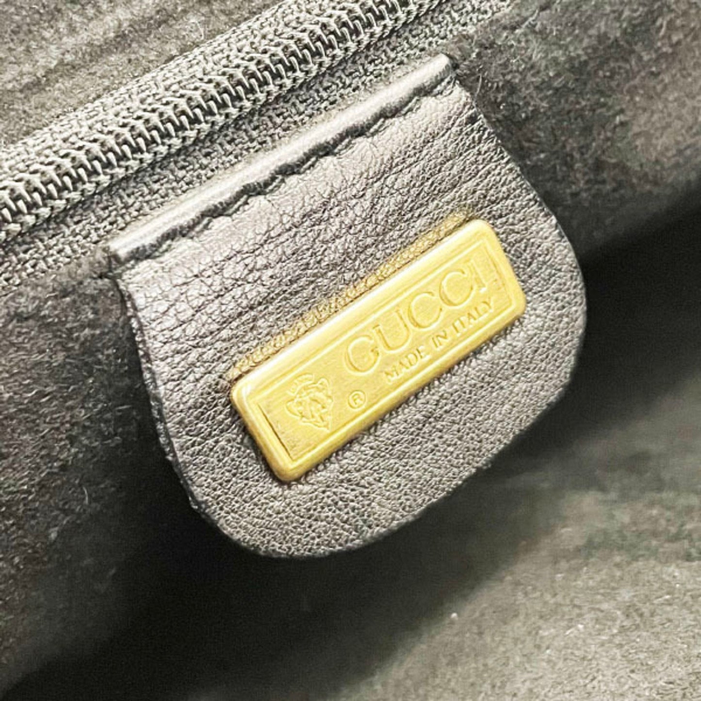 Gucci Black Leather Clutch Bag Pouch