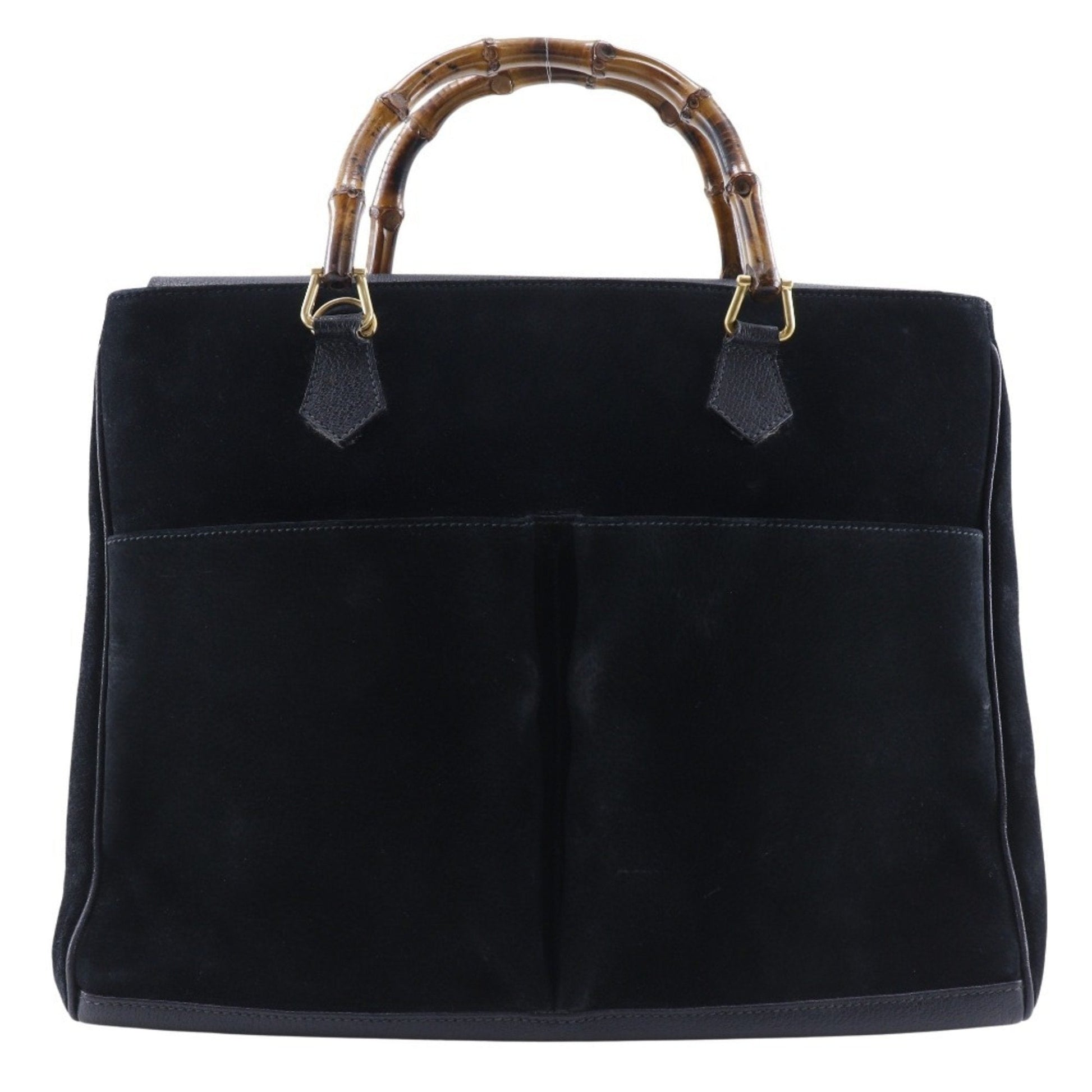 Gucci Black Suede Tote Bag