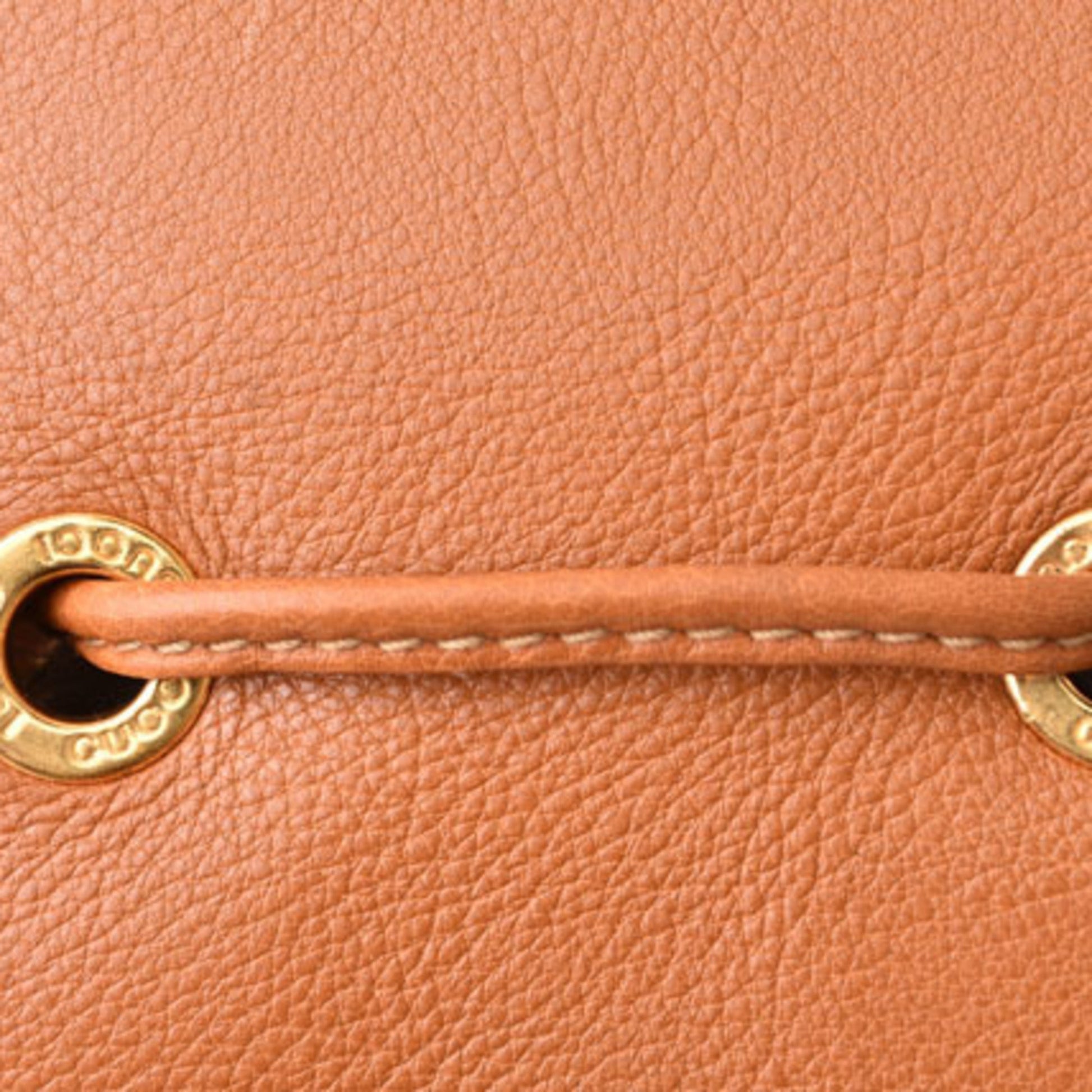 Gucci Brown Leather Shoulder Bag Sling Bag