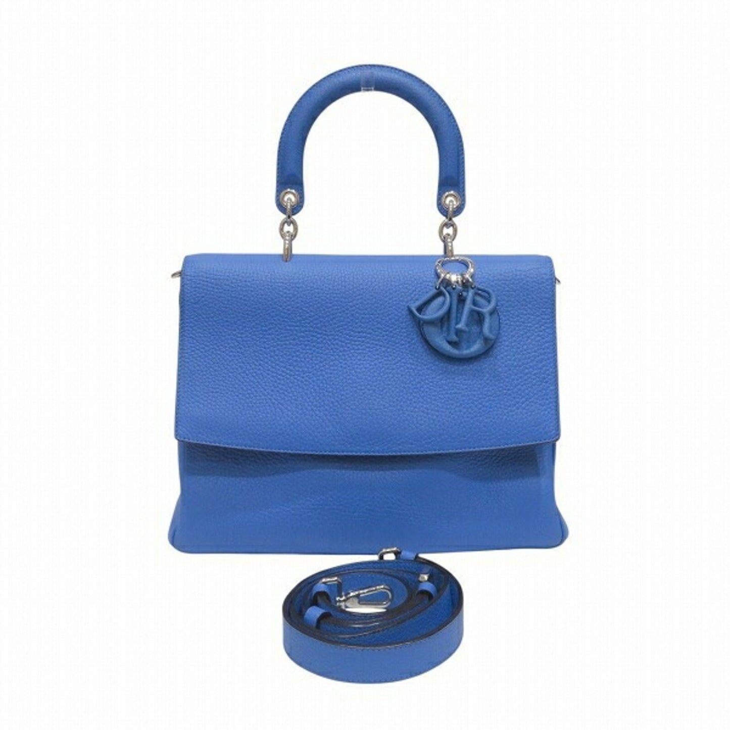 Dior Handbag Christian Shoulder Bag 11 Leather Blue