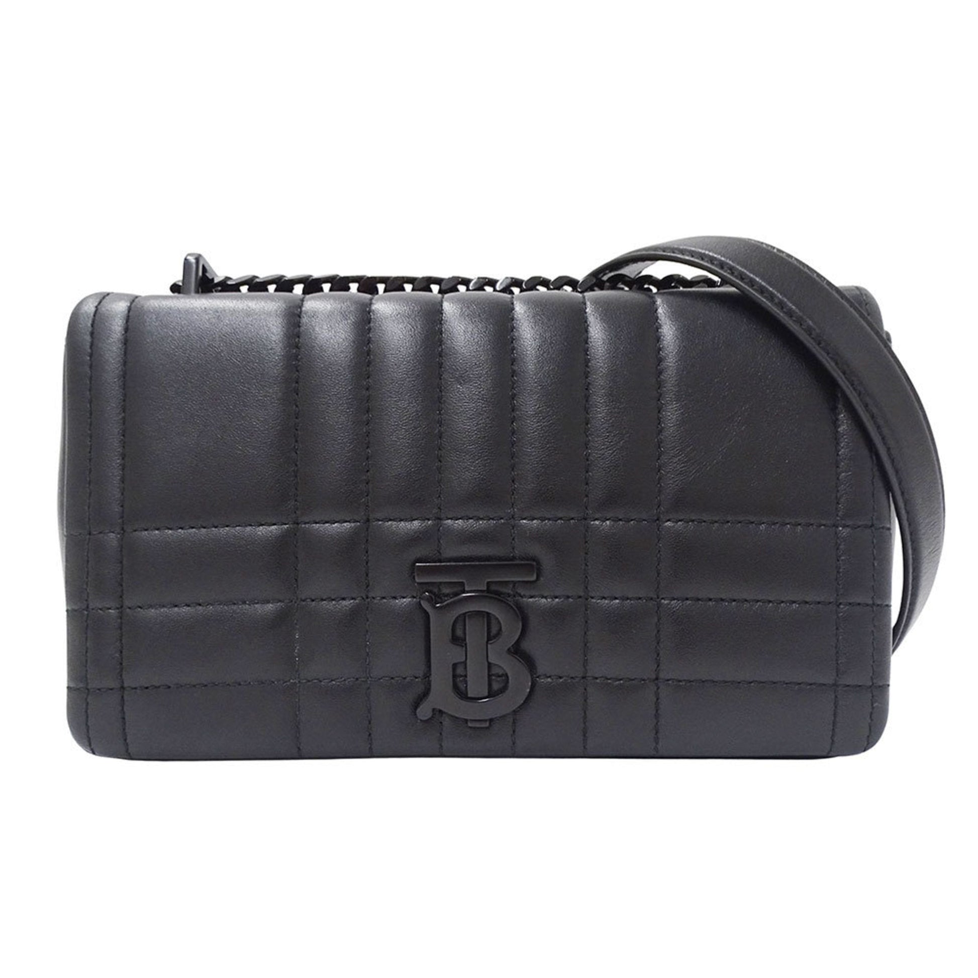 Burberry Shoulder Bag Leather Black Shoulder Bag 46