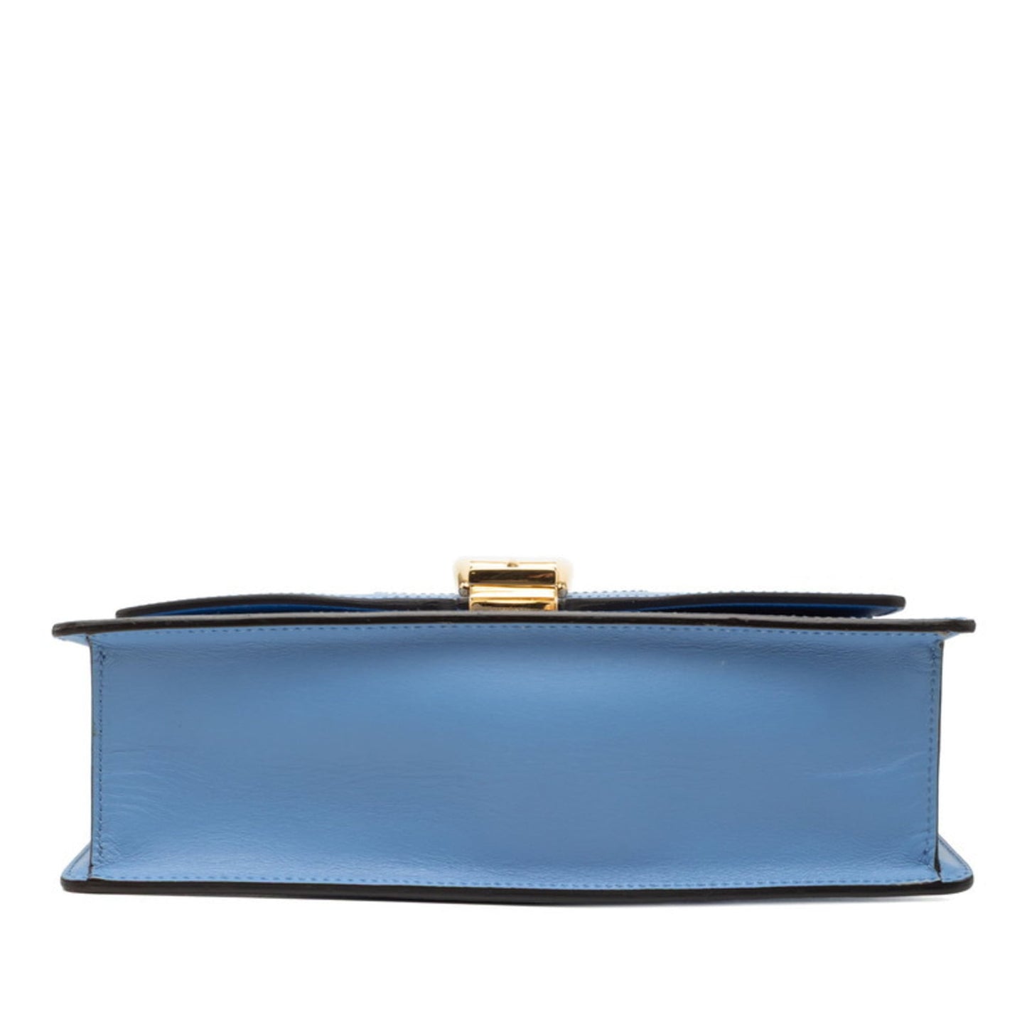 Gucci Blue Leather Shoulder Bag