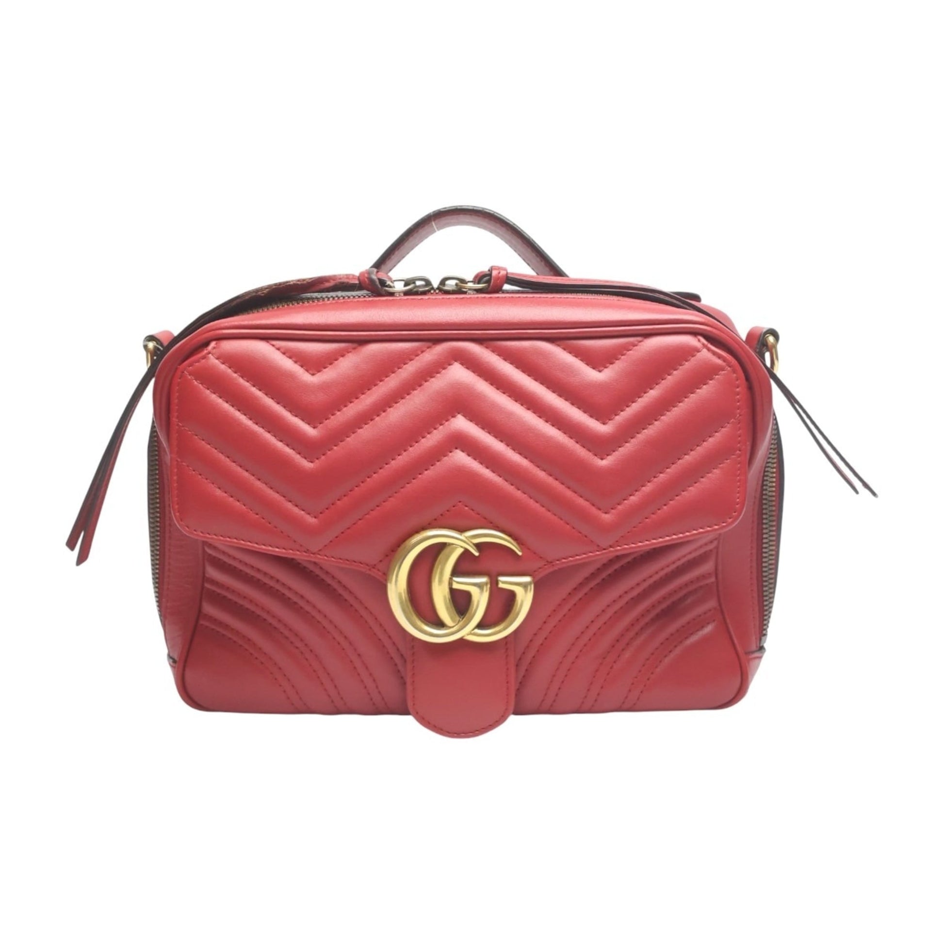 Gucci Red Color Leather Fanny Pack Sling Bag