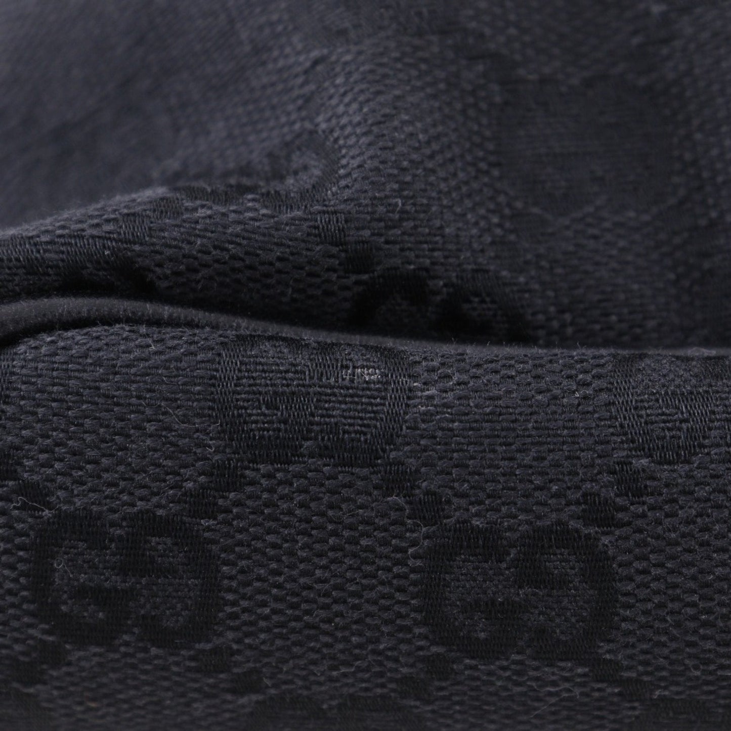Gucci Black Gg Canvas Handbag