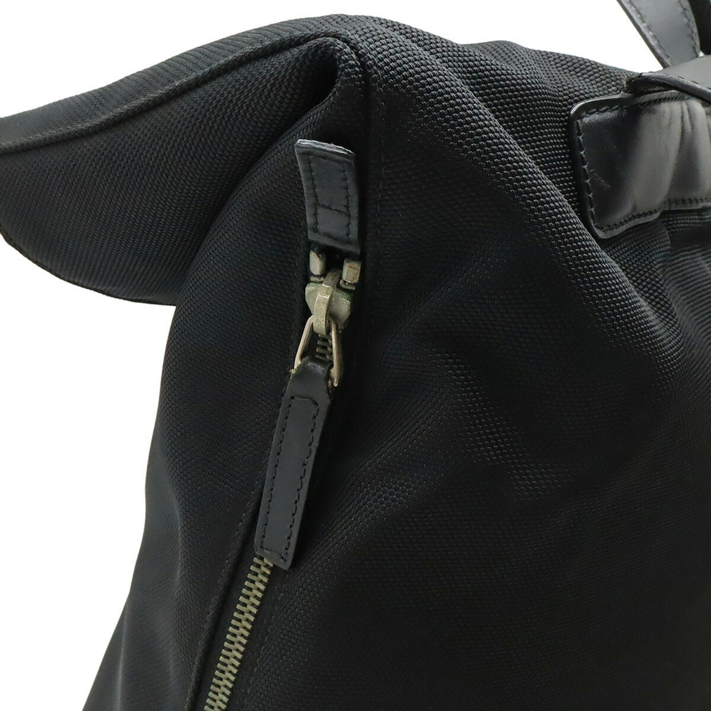 Gucci Black Green Red Color Canvas Leather Backpack