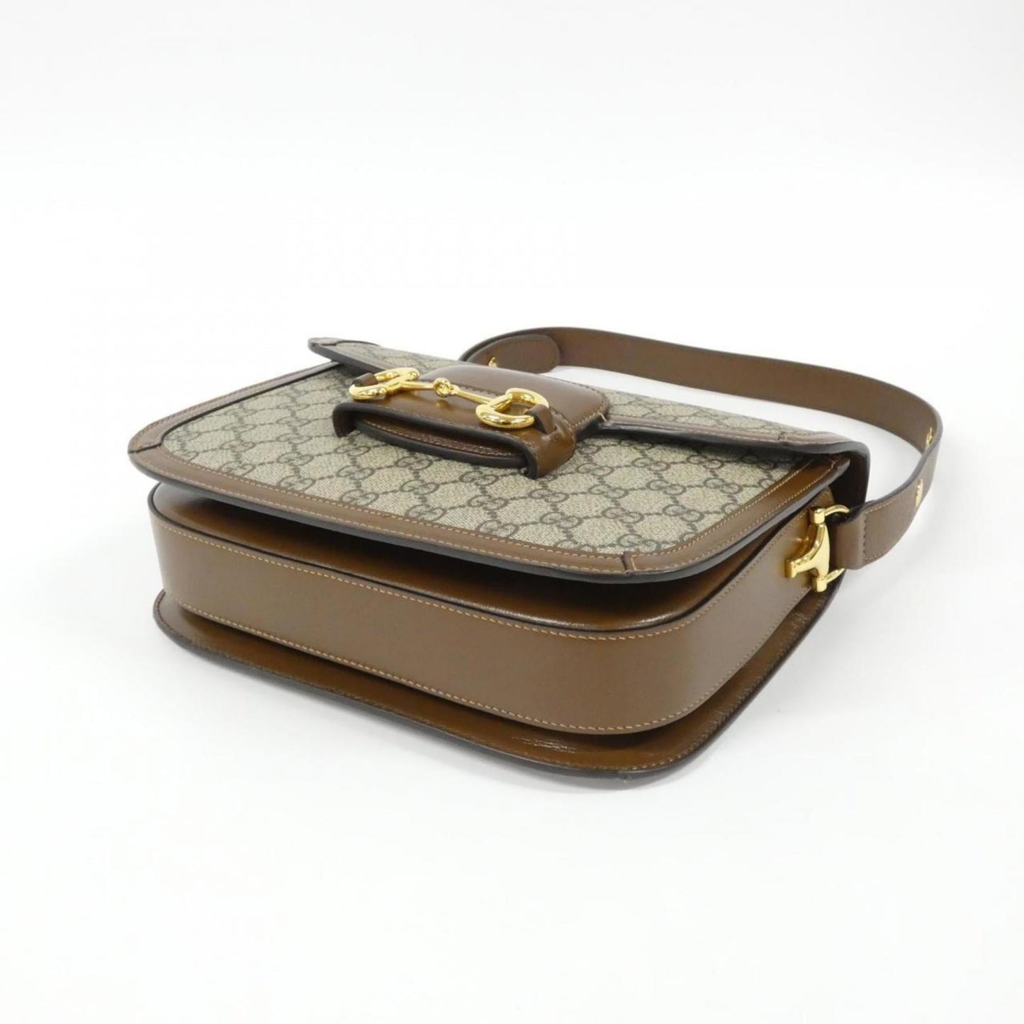 Gucci Beige Brown Gg Supreme Shoulder Bag