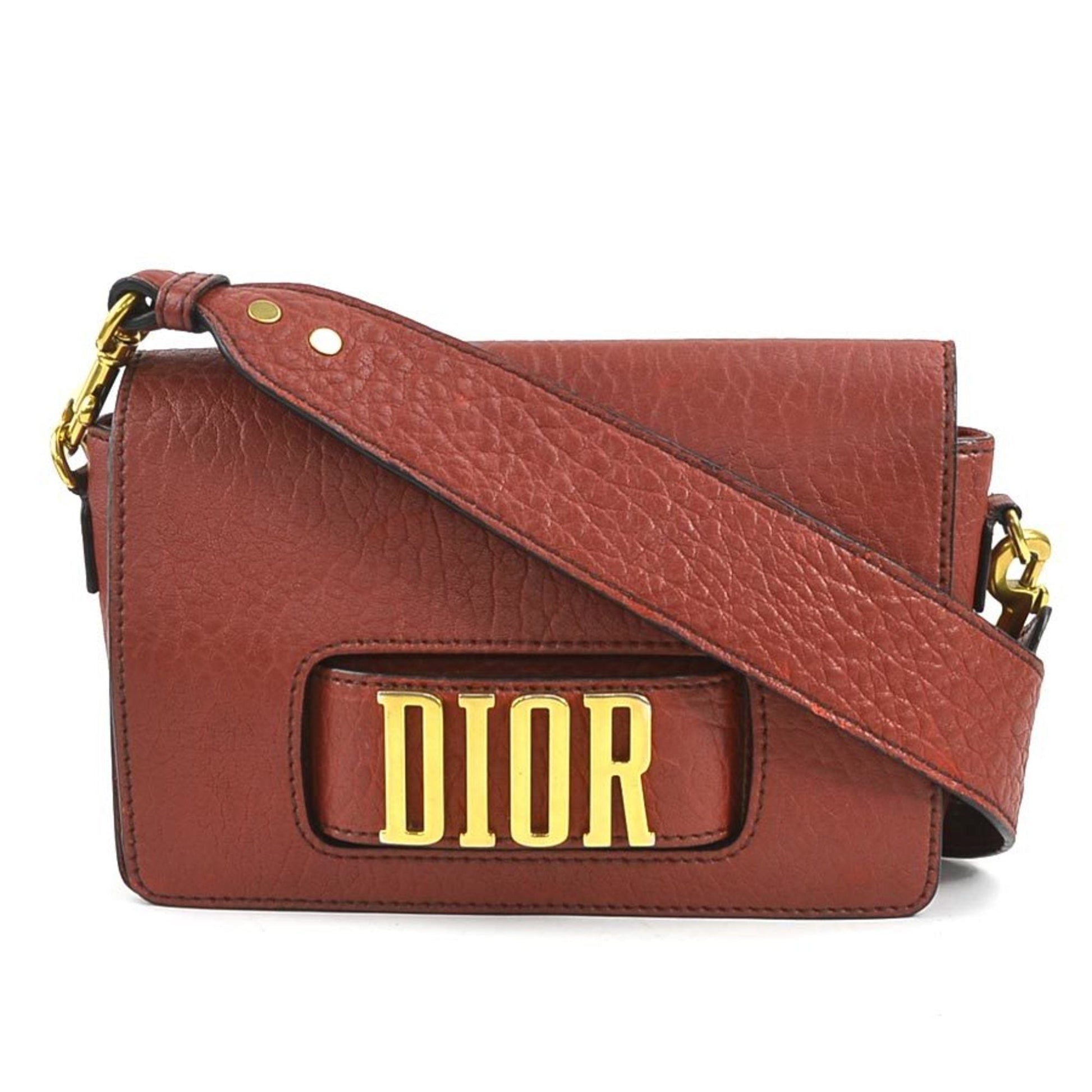 Dior Handbag Christian Color Shoulder Bag 7 Leather Red