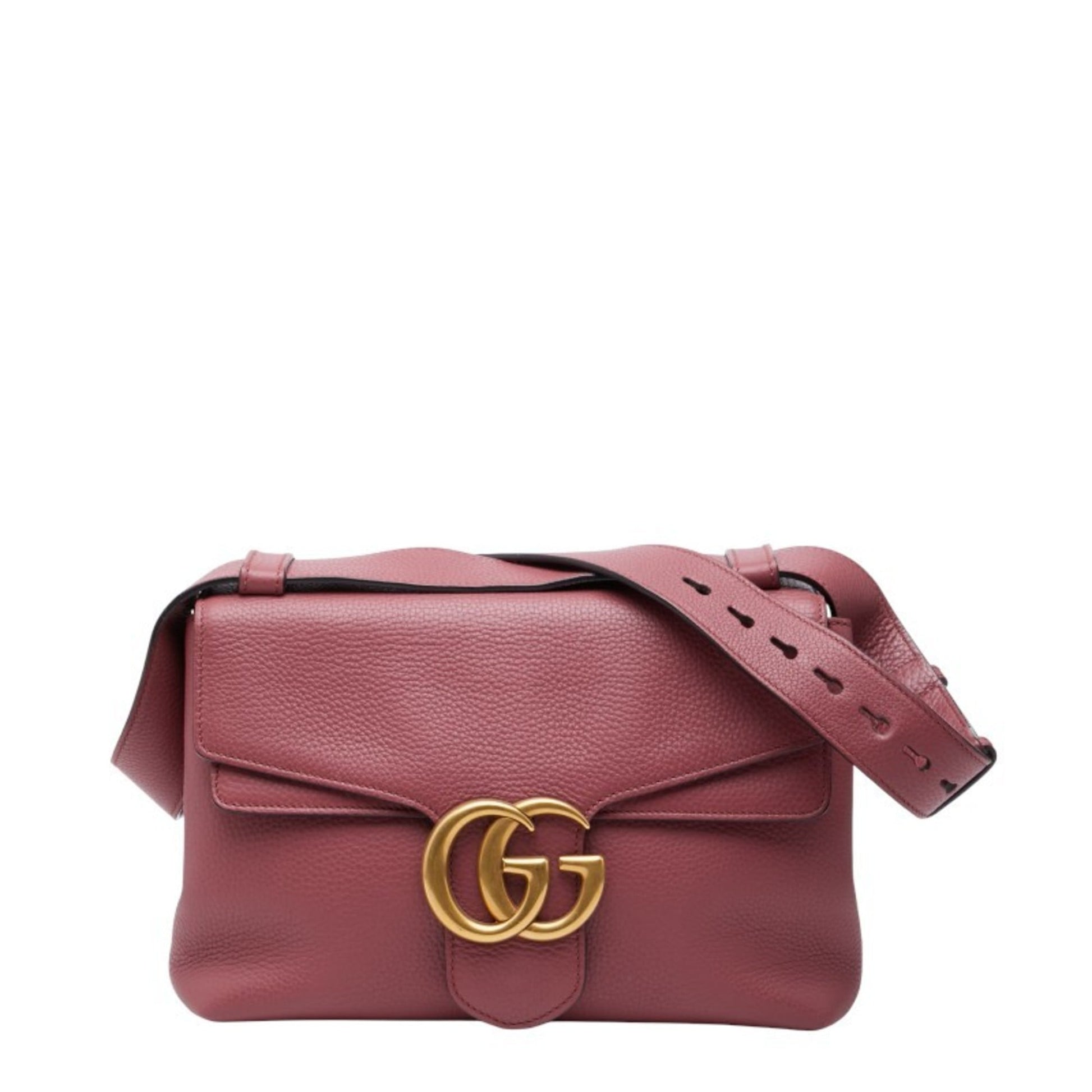 Gucci Pink Leather Shoulder Bag