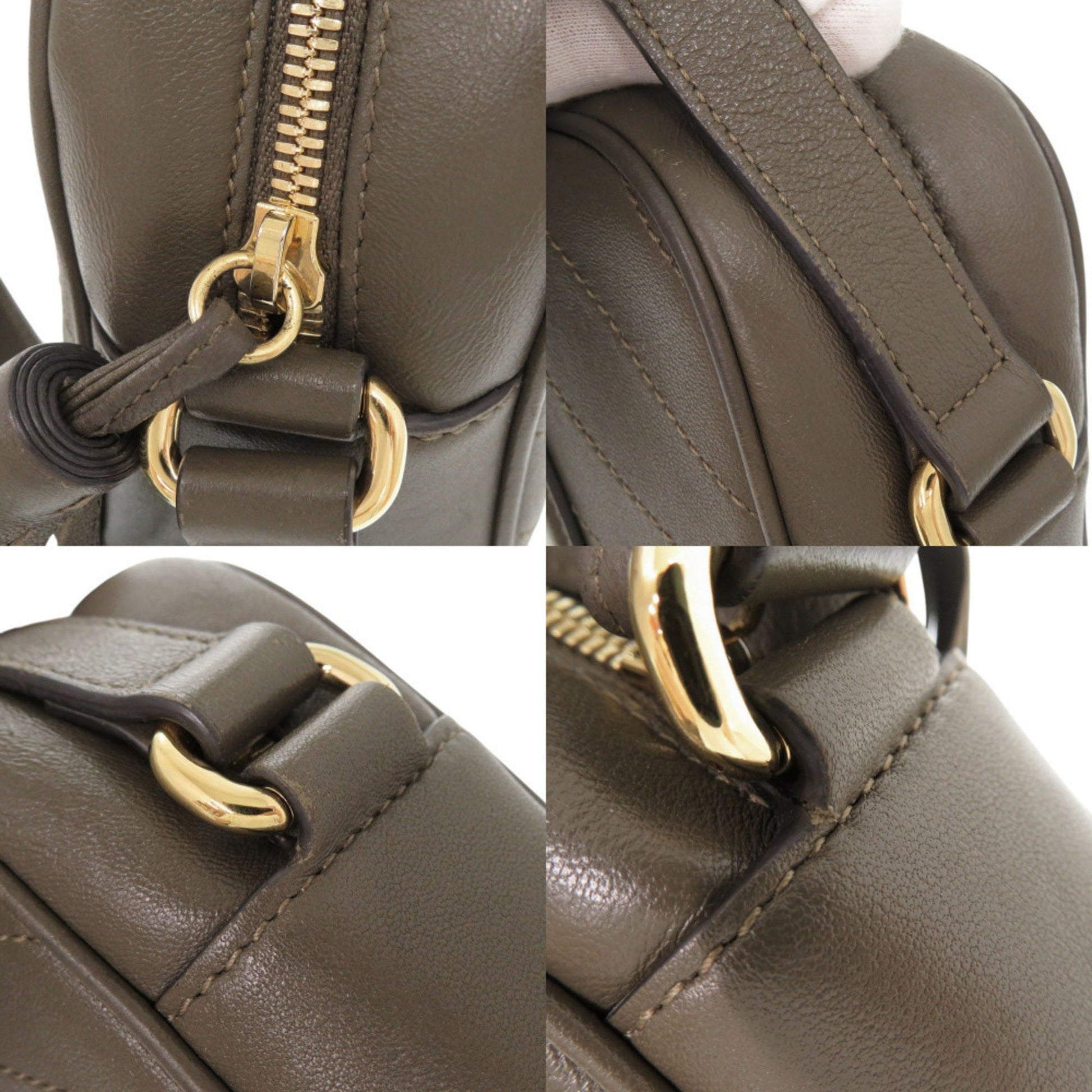 Gucci Brown Leather Shoulder Bag