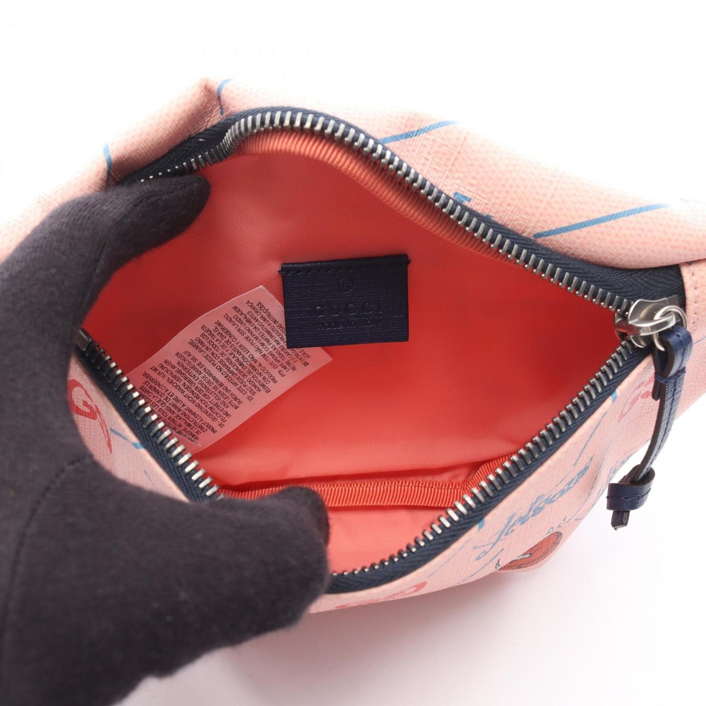 Gucci Multi-Color Pink Coated Canvas Fanny Pack