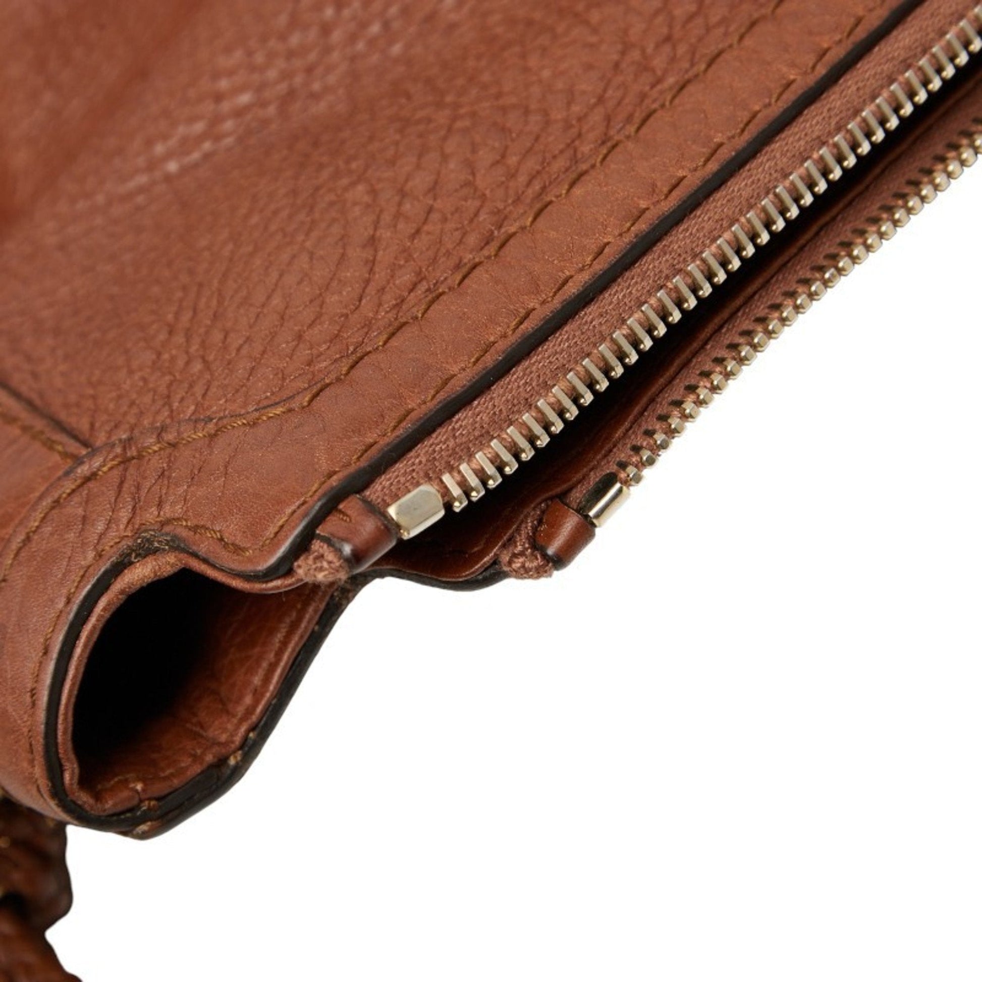 Gucci Brown Leather Shoulder Bag