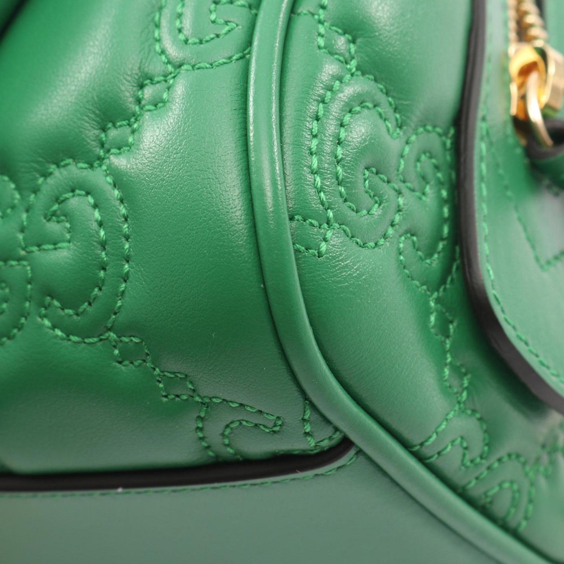 Gucci Green Leather Handbag
