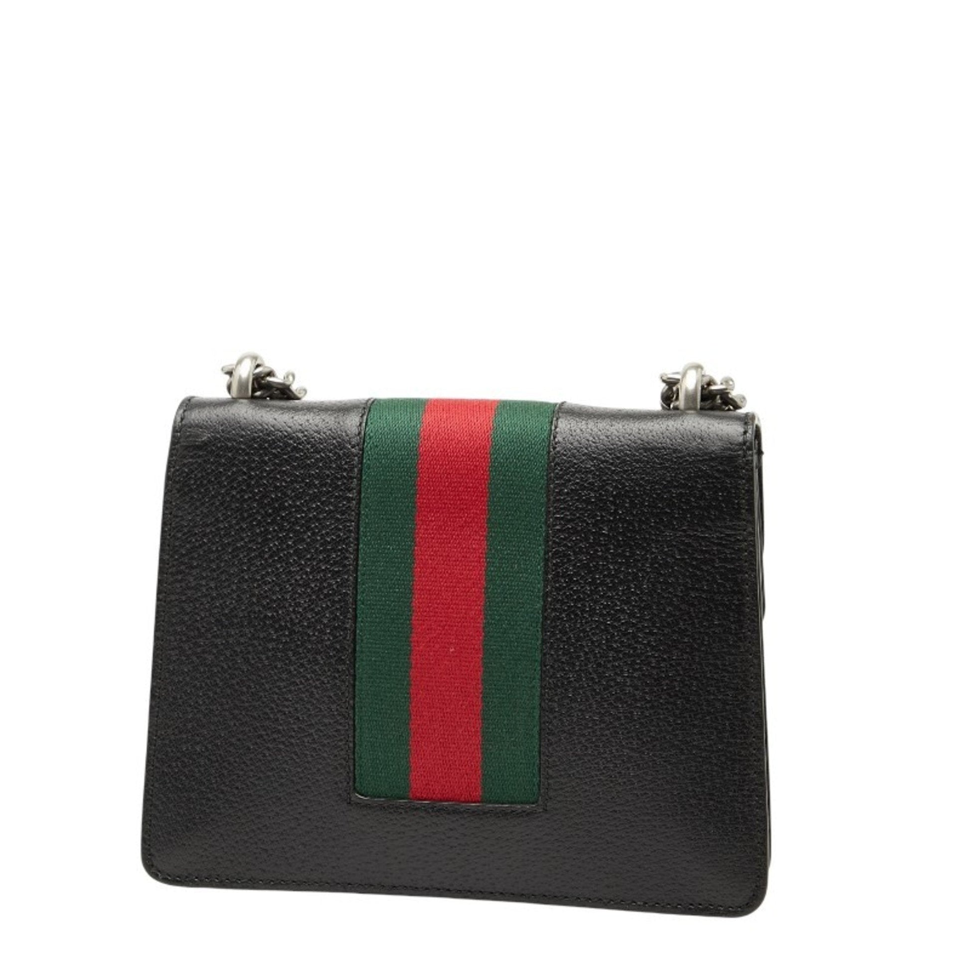 Gucci Black Leather Shoulder Bag