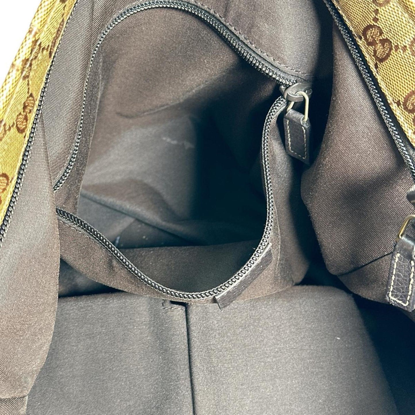 Gucci Brown Coated Canvas Pvc Shoulder Bag