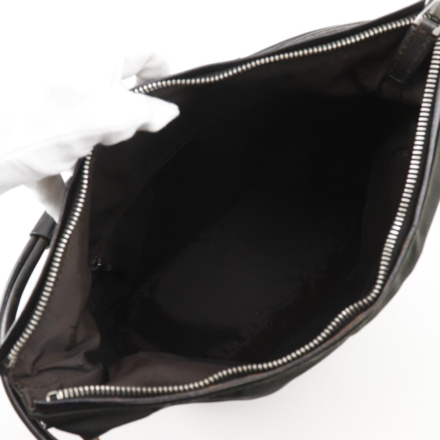 Gucci Black Nylon Canvas Shoulder Bag