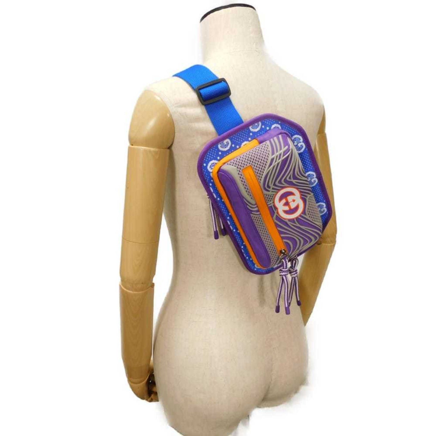 Gucci Blue Nylon Jersey Fanny Pack