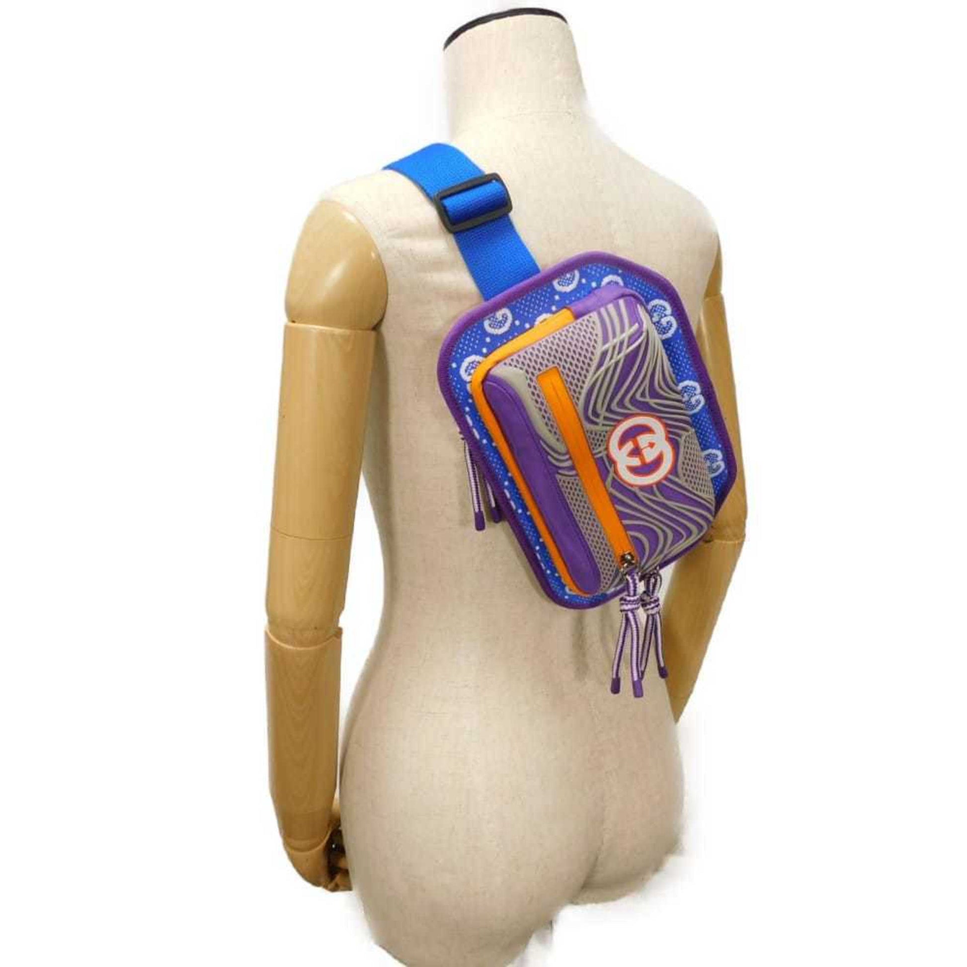 Gucci Blue Nylon Jersey Fanny Pack