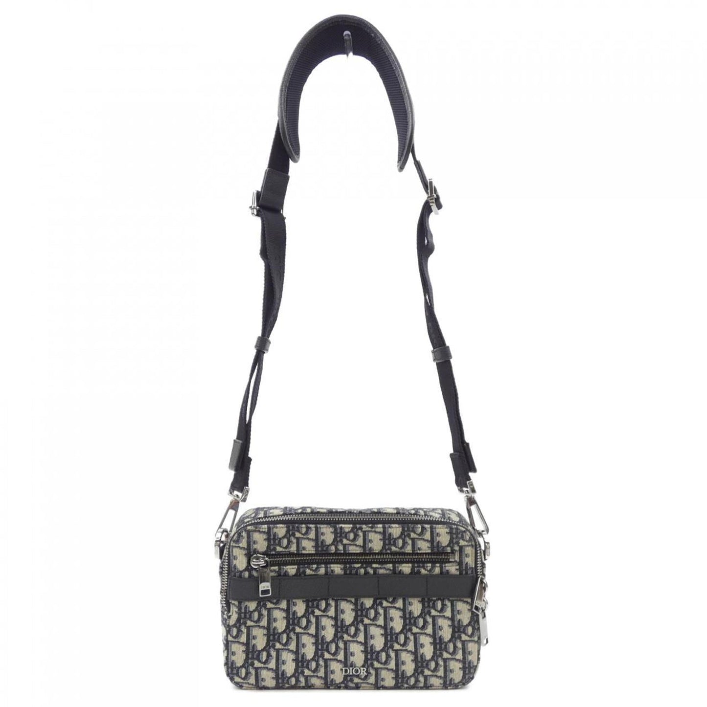 Dior Handbag Christian 3 Black Beige Blue