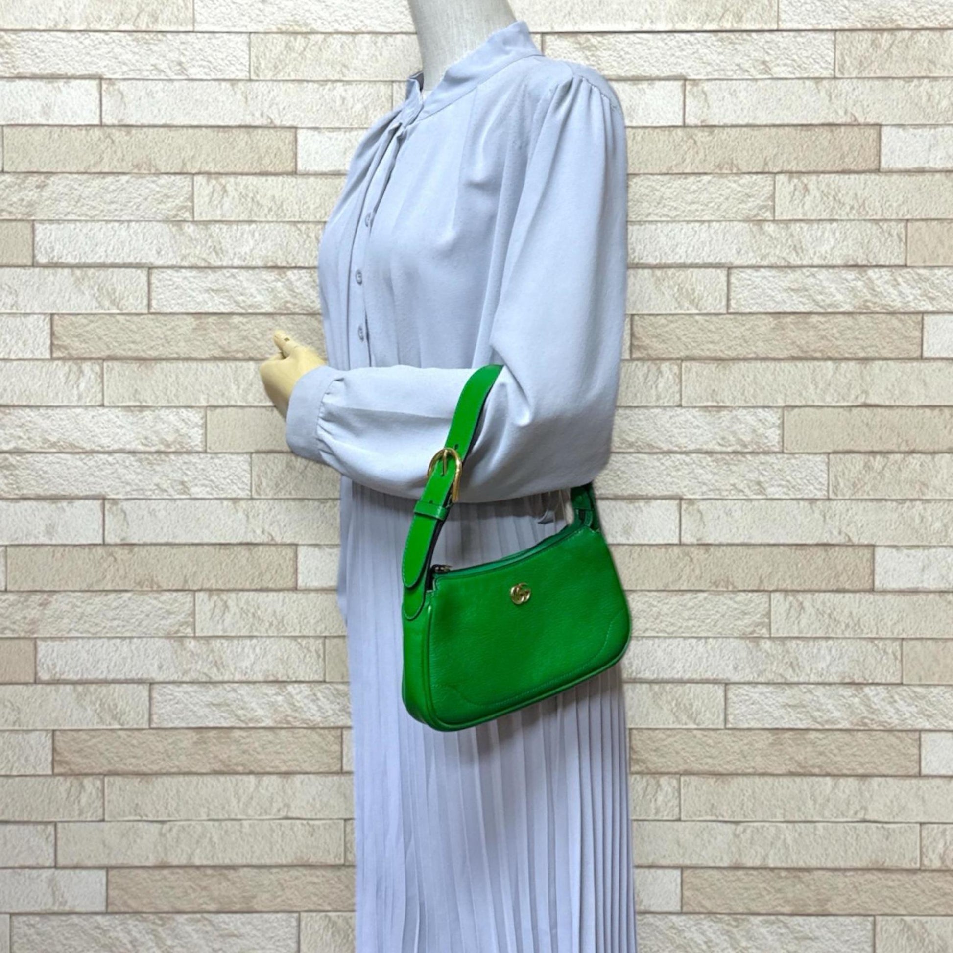 Gucci Green Leather Handbag