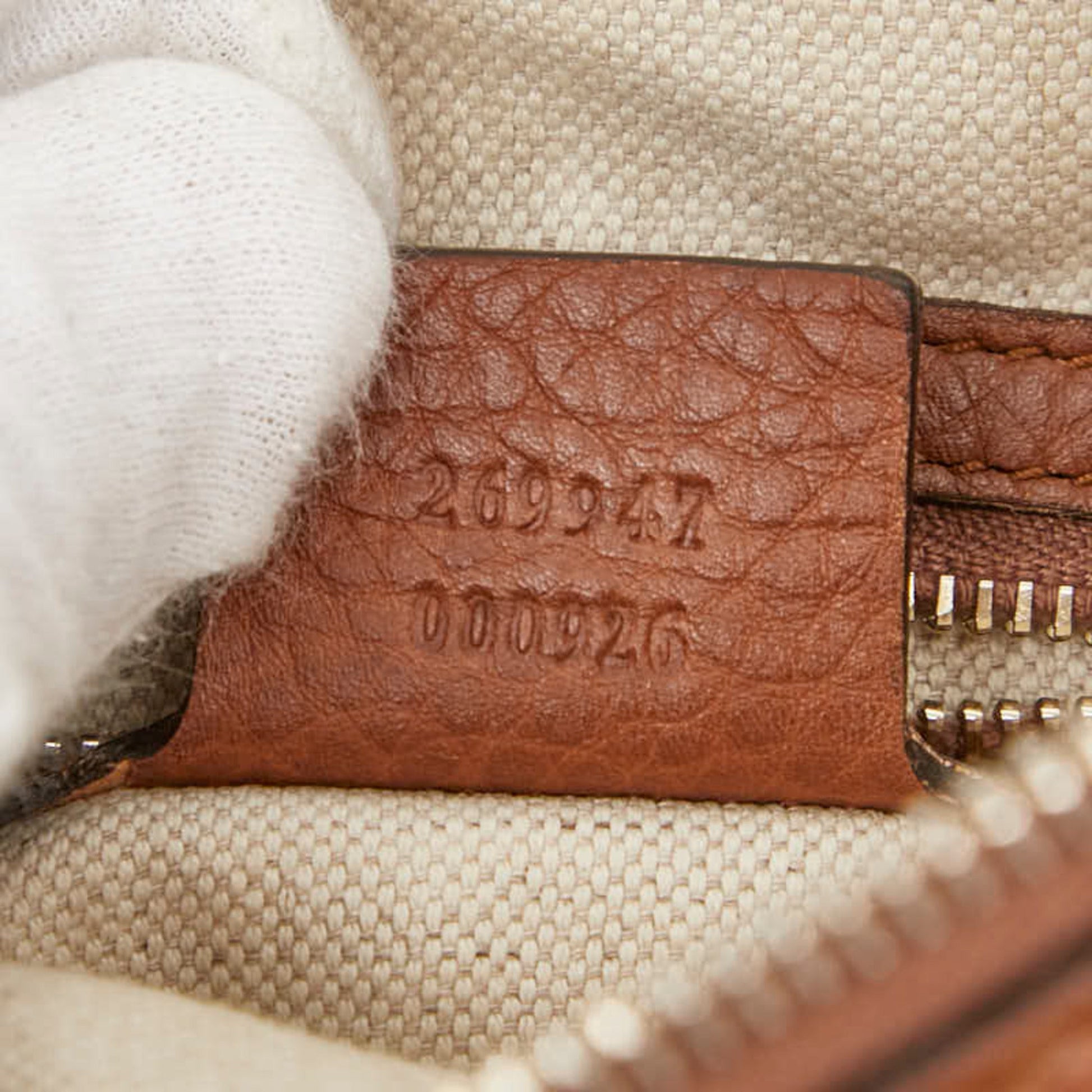 Gucci Brown Leather Shoulder Bag