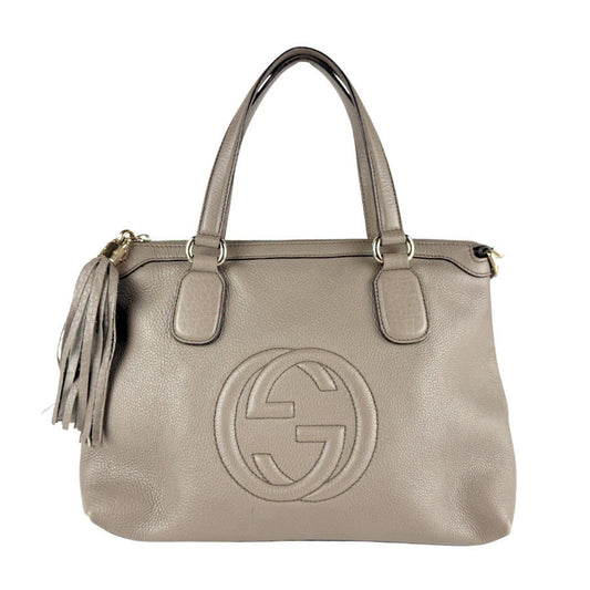 Gucci Grayish Leather Handbag