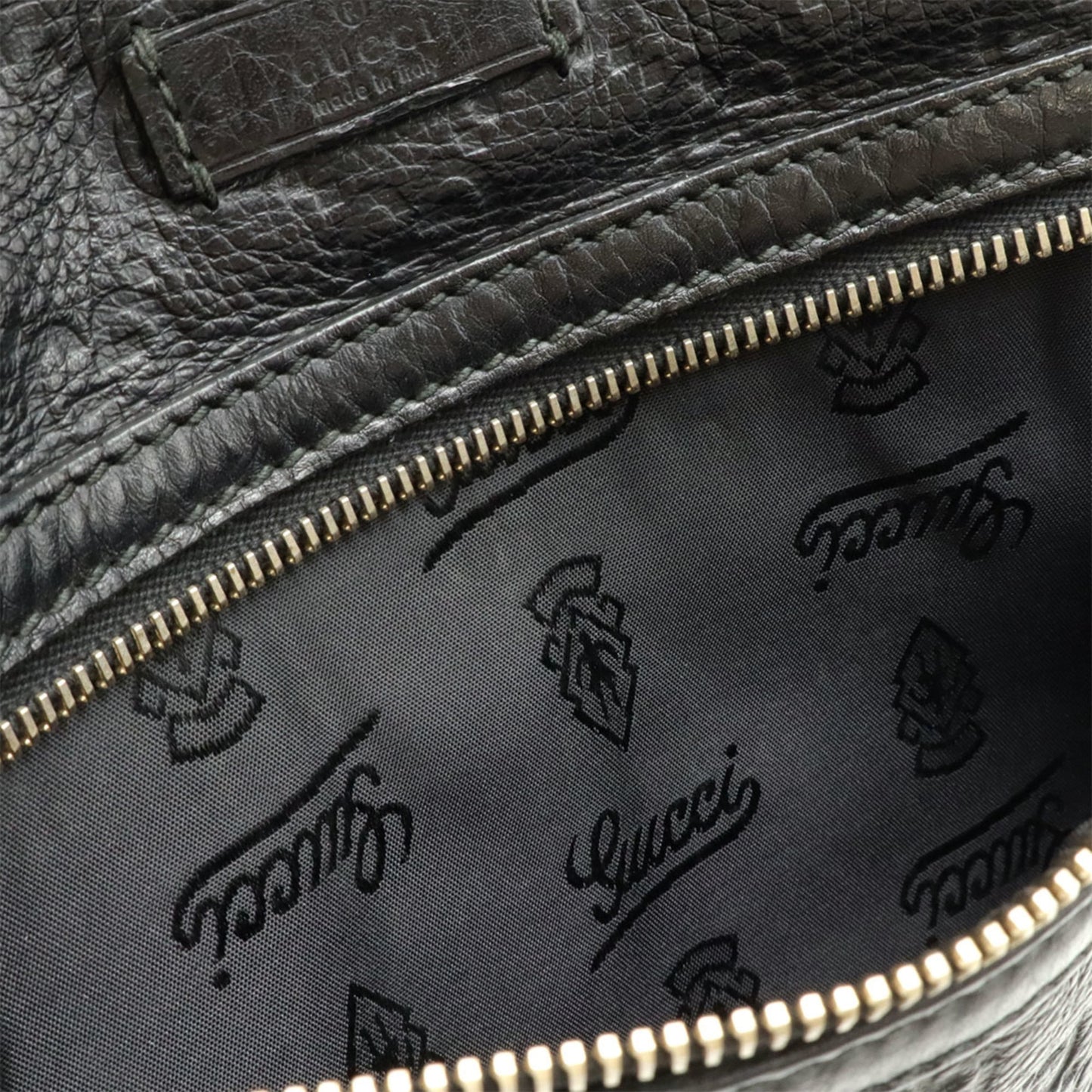 Gucci Black Leather Shoulder Bag