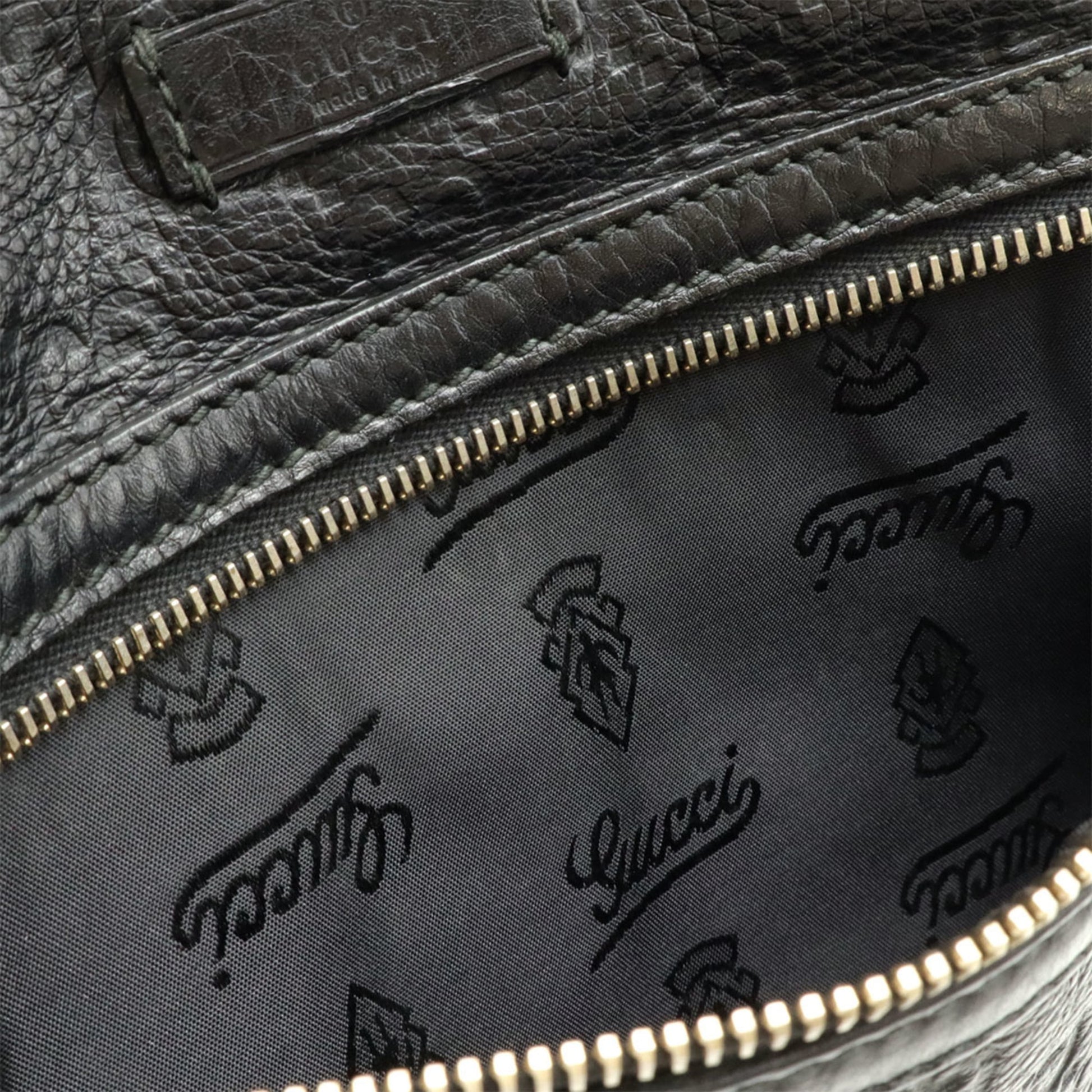 Gucci Black Leather Shoulder Bag