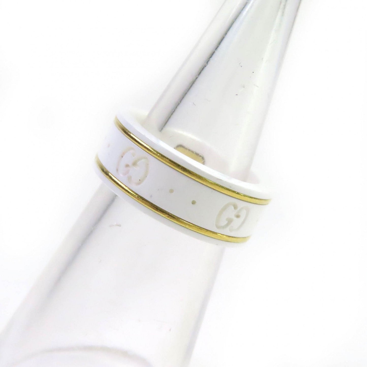 Gucci White Ceramic Band Ring