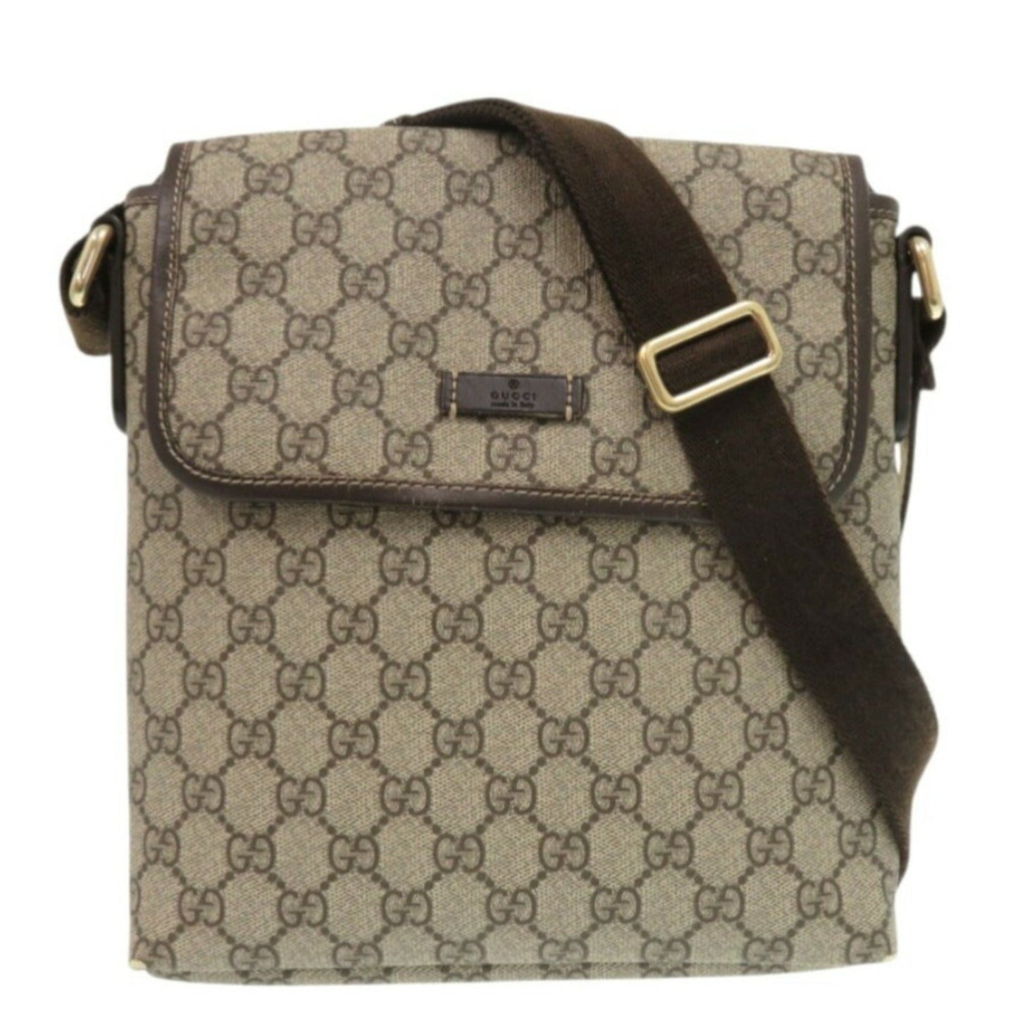 Gucci Brown Gg Supreme Shoulder Bag