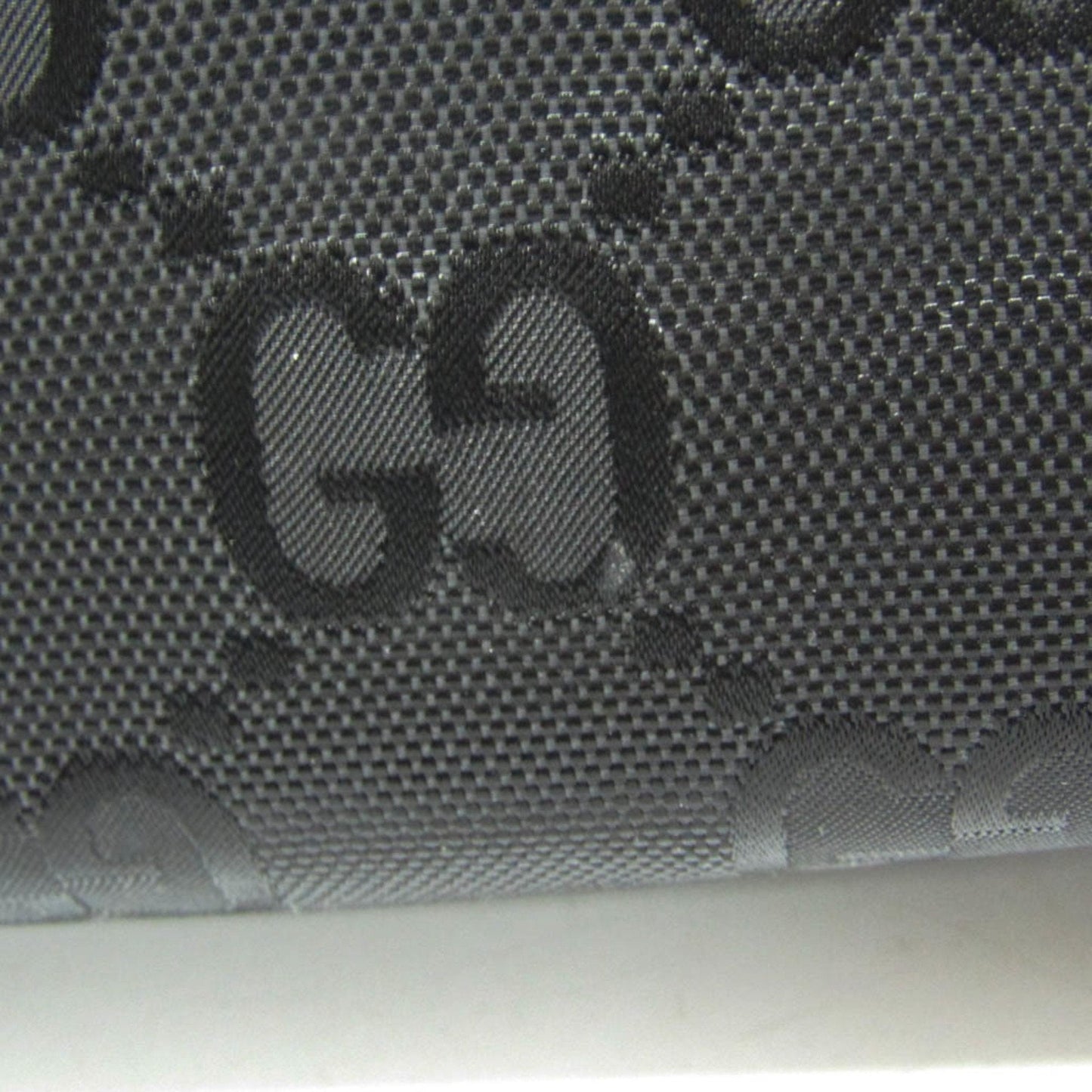 Gucci Black Nylon Canvas Leather Handbag Shoulder Bag