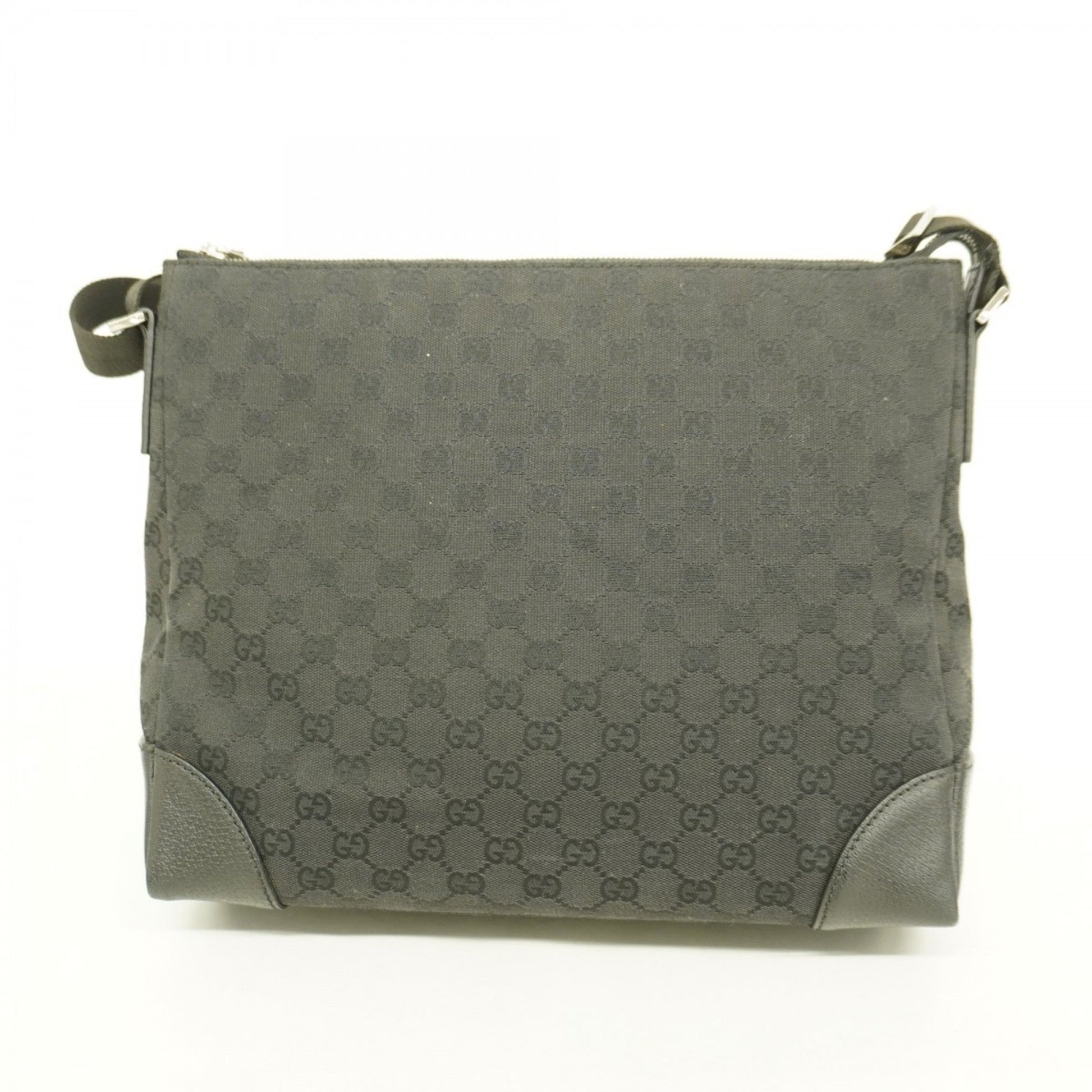 Gucci Black Canvas Shoulder Bag