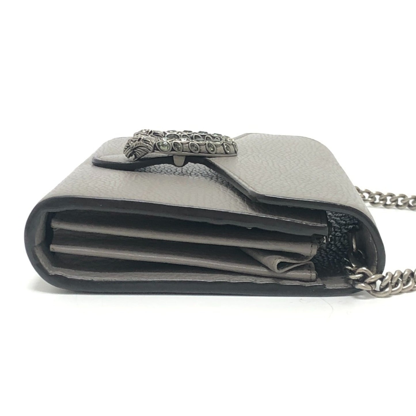 Gucci Gray Leather Shoulder Bag